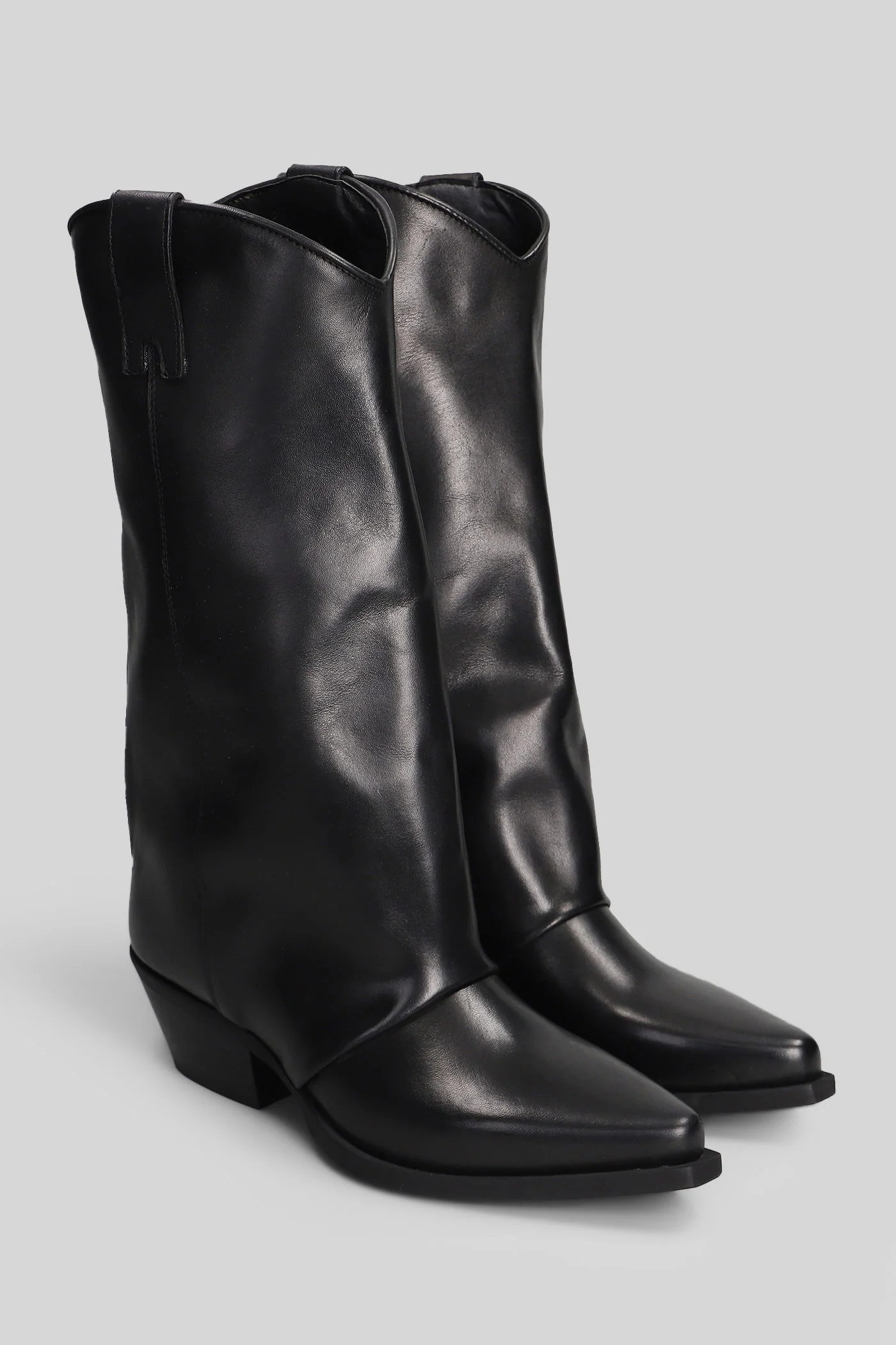 texan boots in black leather - Image 2