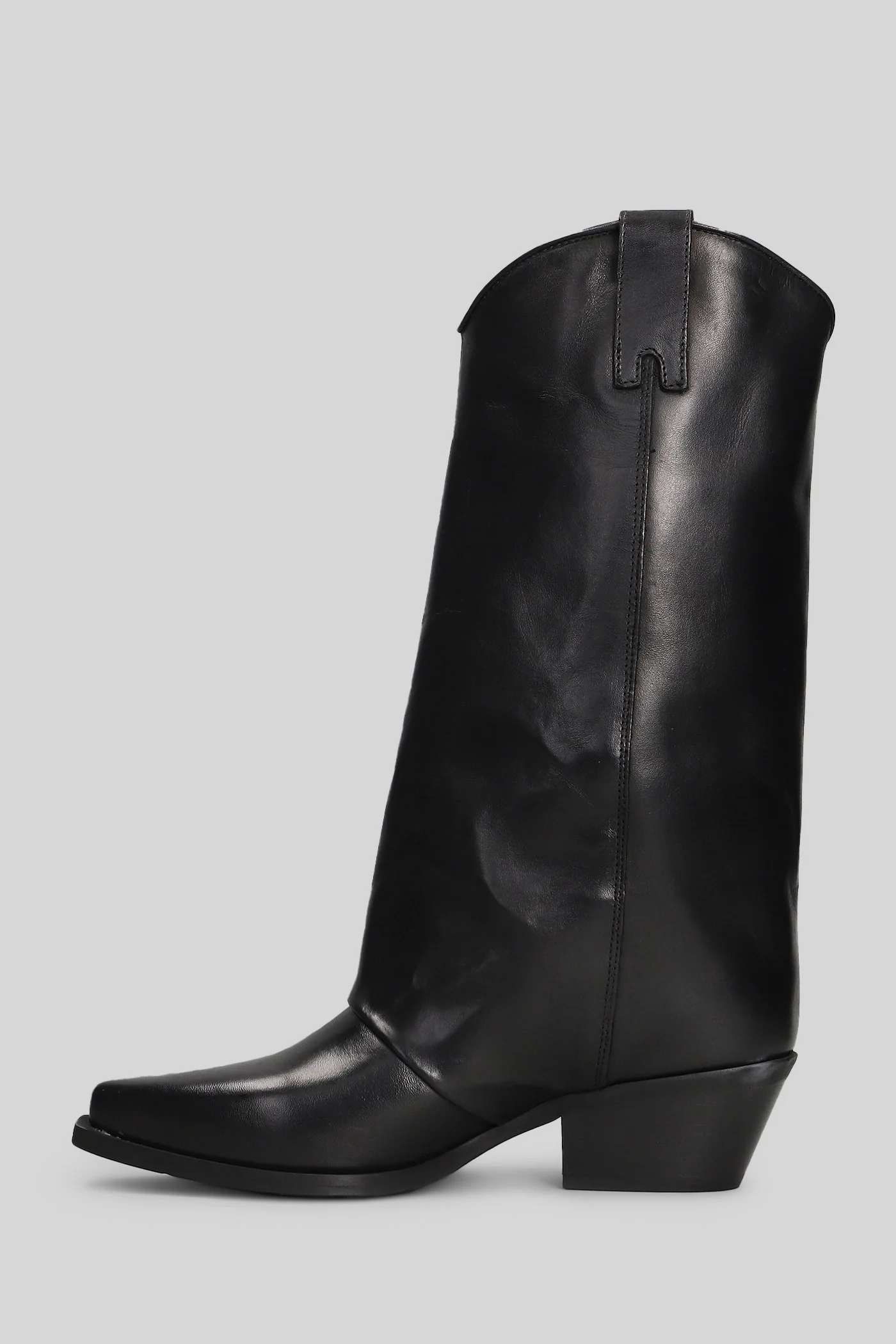 texan boots in black leather - Image 3