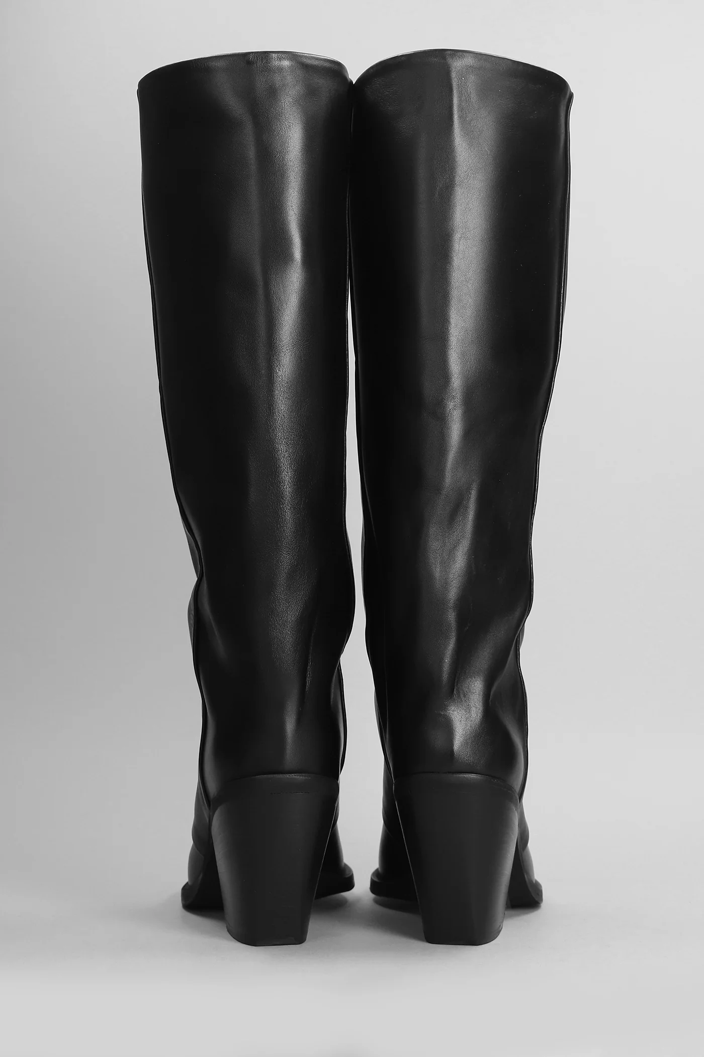 texan boots in black leather - Image 4