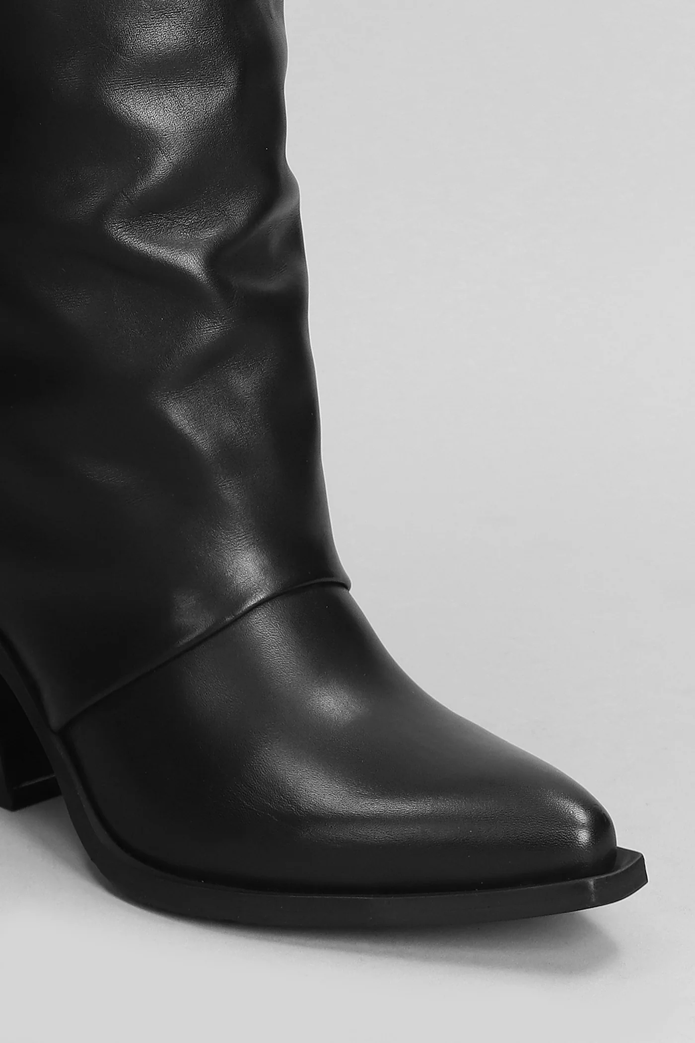 texan boots in black leather - Image 5