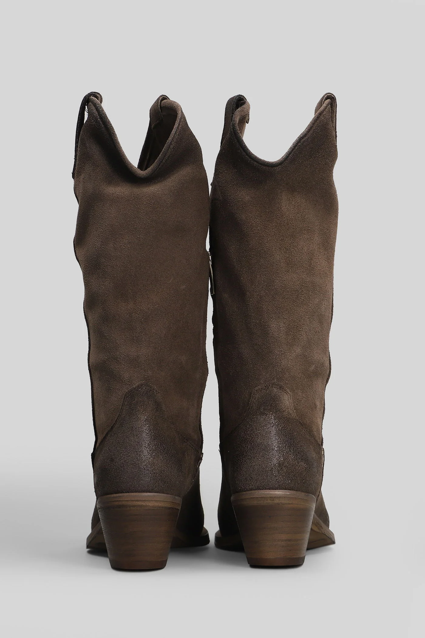 texan boots in brown suede - Image 4