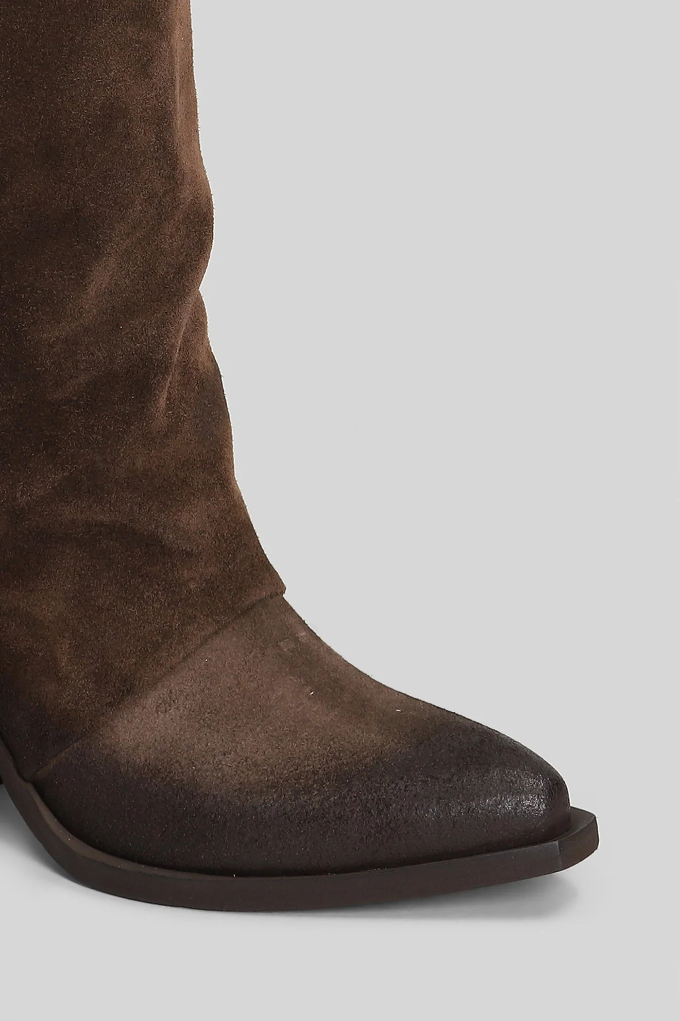 texan boots in dark brown suede - Image 5