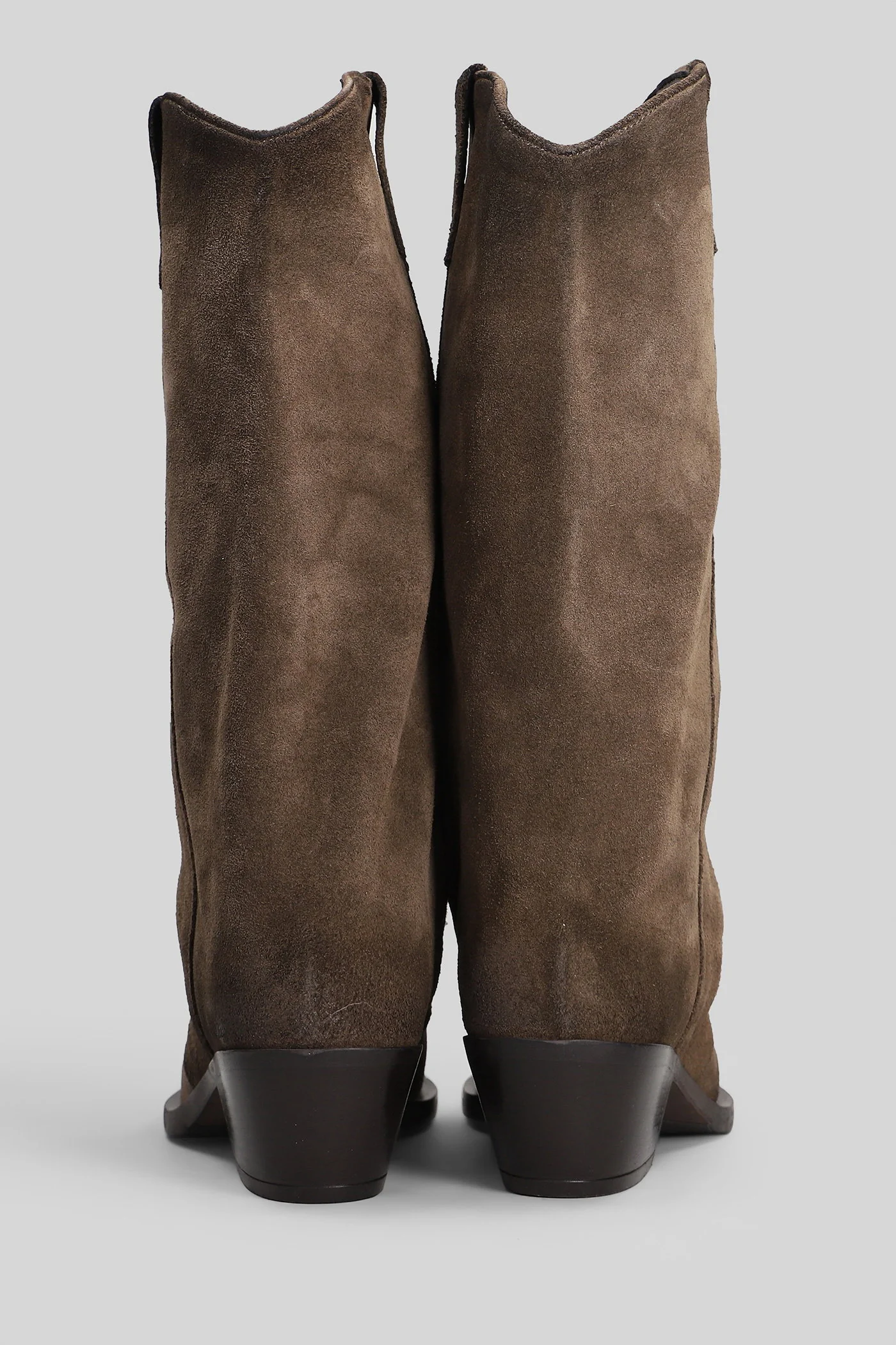 texan boots in taupe suede - Image 4