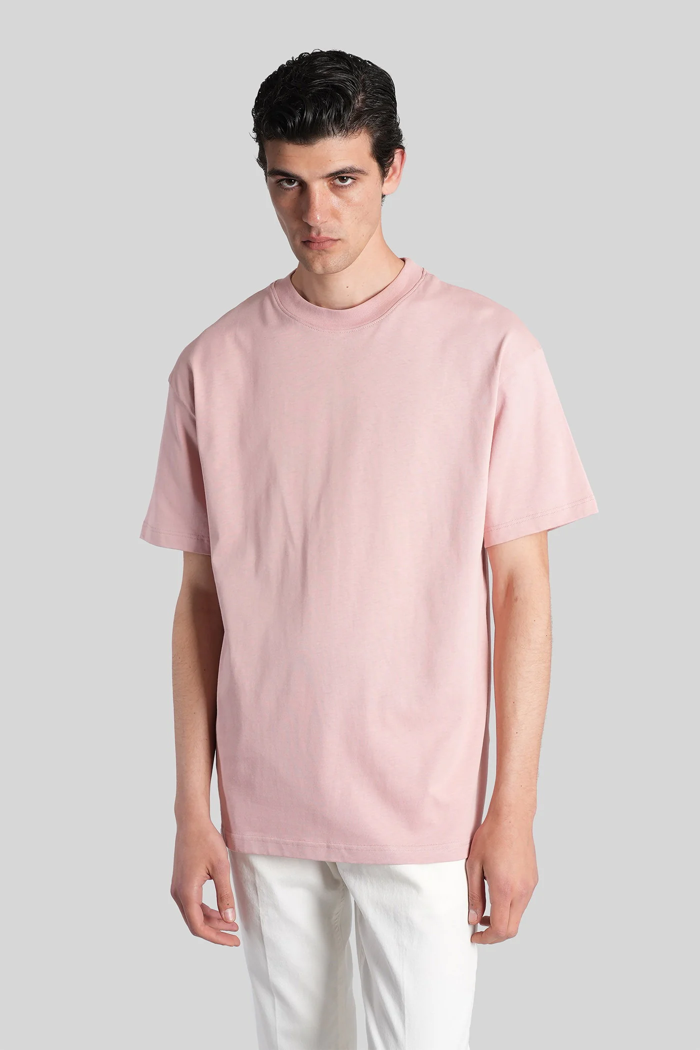 Mc-ben T-Shirt in rose-pink cotton