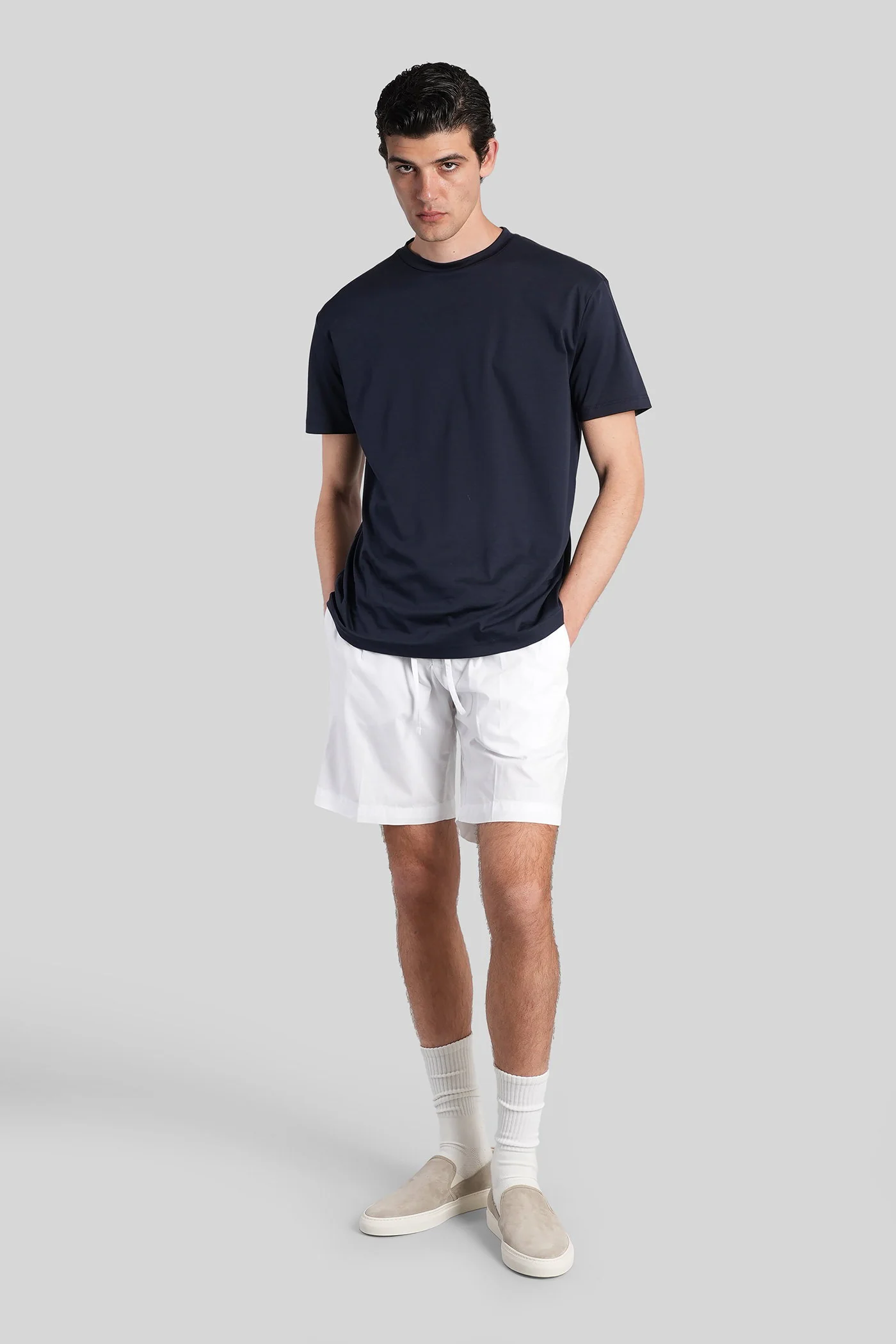 Mc-max Shorts in white wool and polyester - Image 2