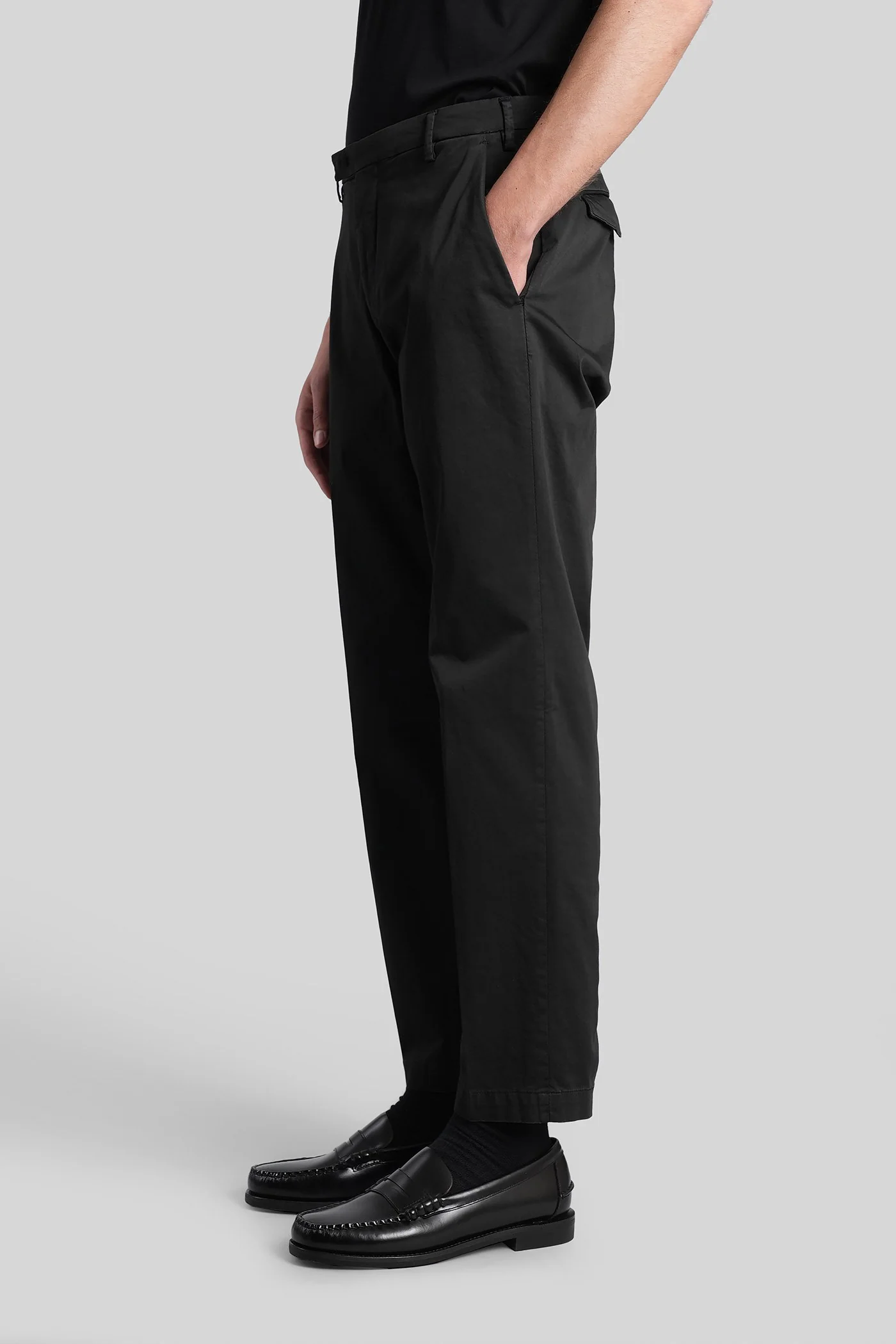 Mc-sr Pants in black cotton - Image 4