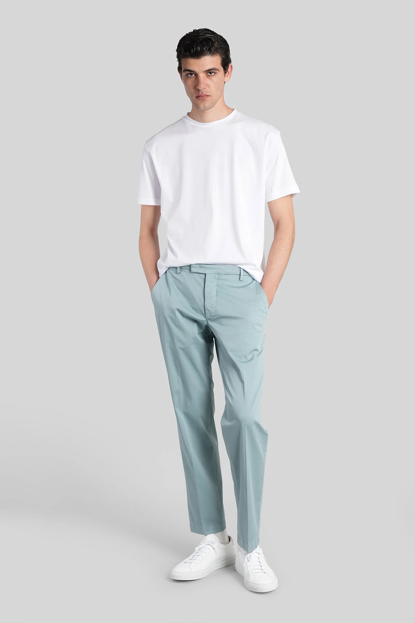 Mc-sr Pants in cyan cotton - Image 2