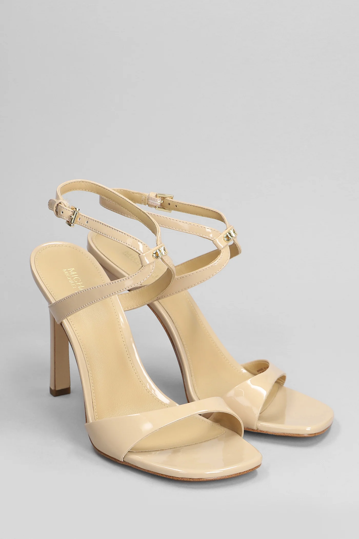 Amara Sandals in powder patent leather - Image 2