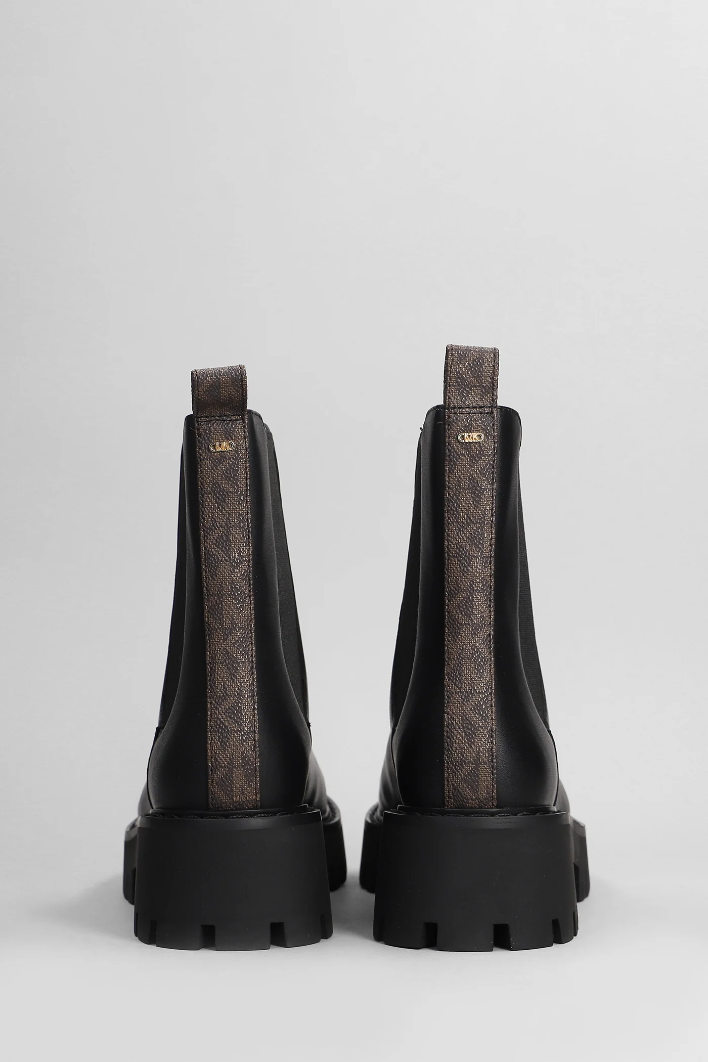 Asher Flat Bootie Combat boots in black leather - Image 4