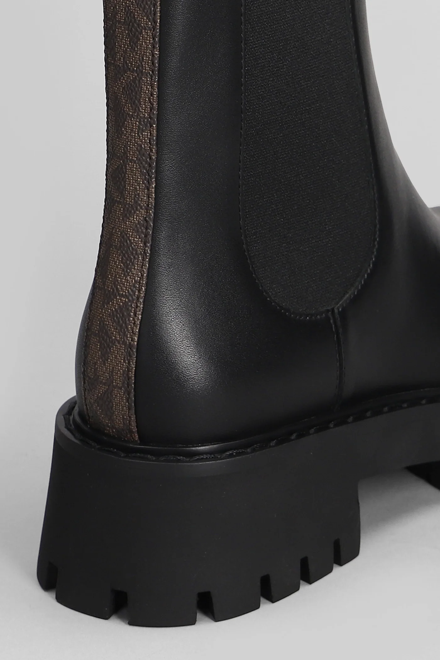 Asher Flat Bootie Combat boots in black leather - Image 5