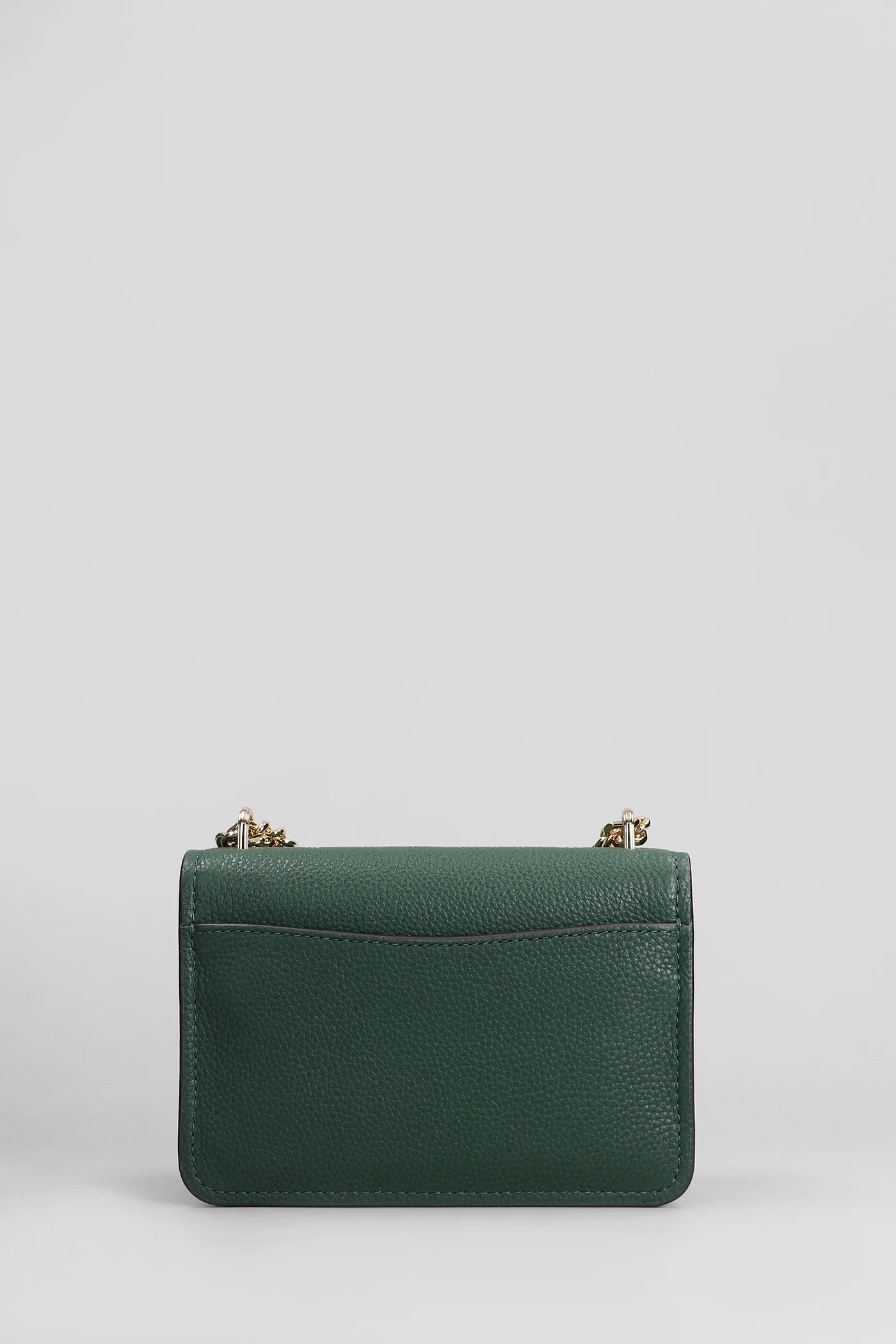 Claire Shoulder bag in green leather - Image 3