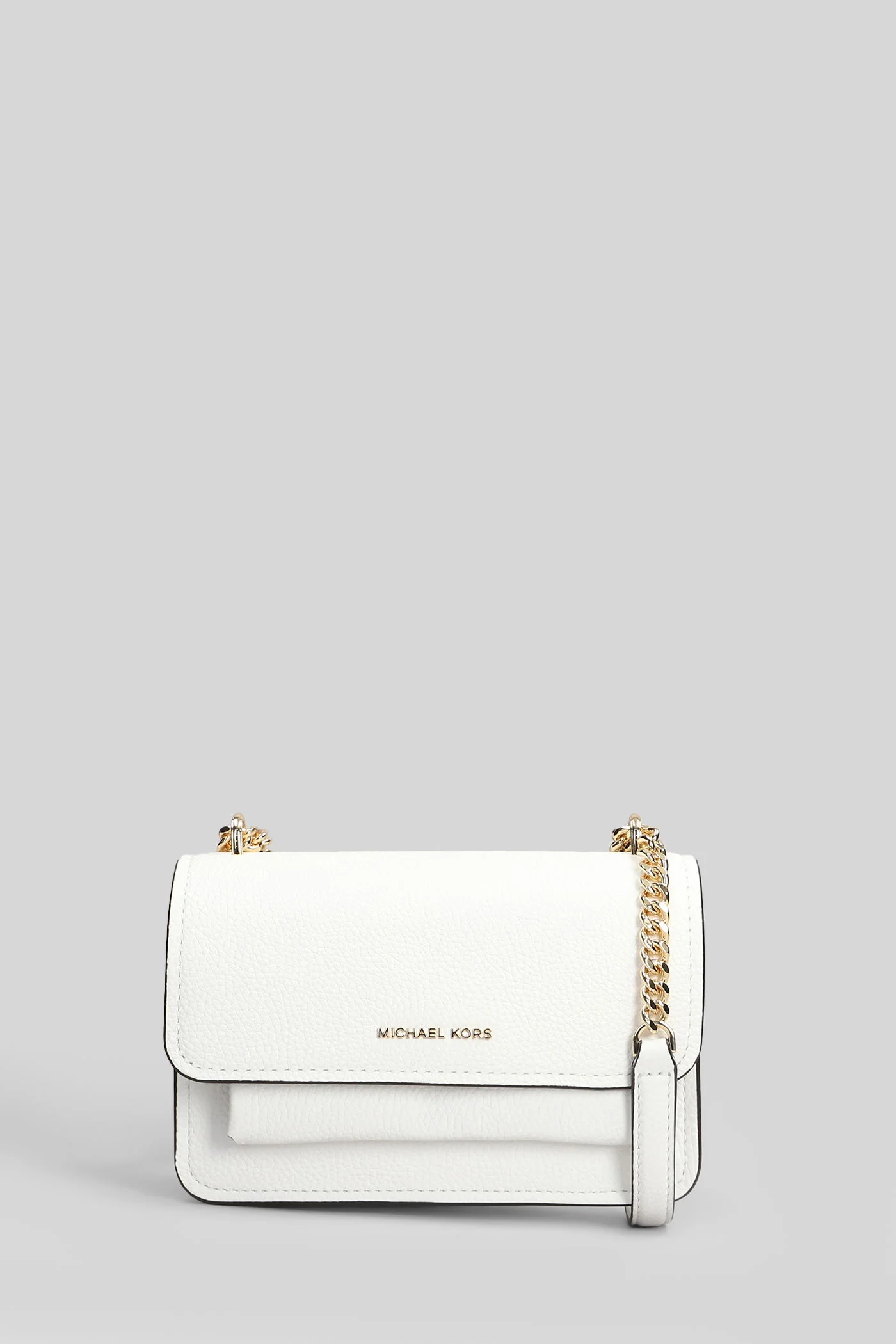 Claire Shoulder bag in white leather