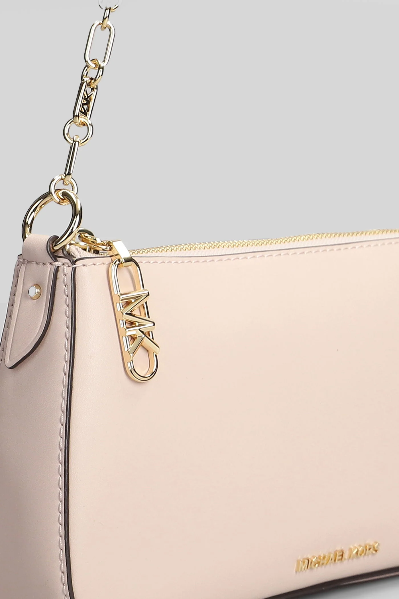 Empire Shoulder bag in rose-pink leather - Image 4