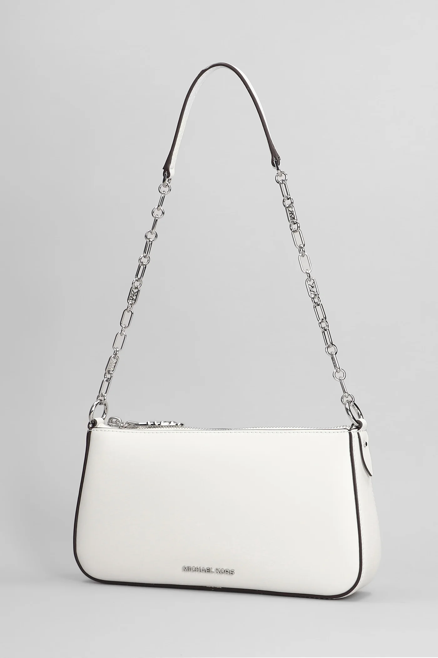 Empire Shoulder bag in white leather - Image 2
