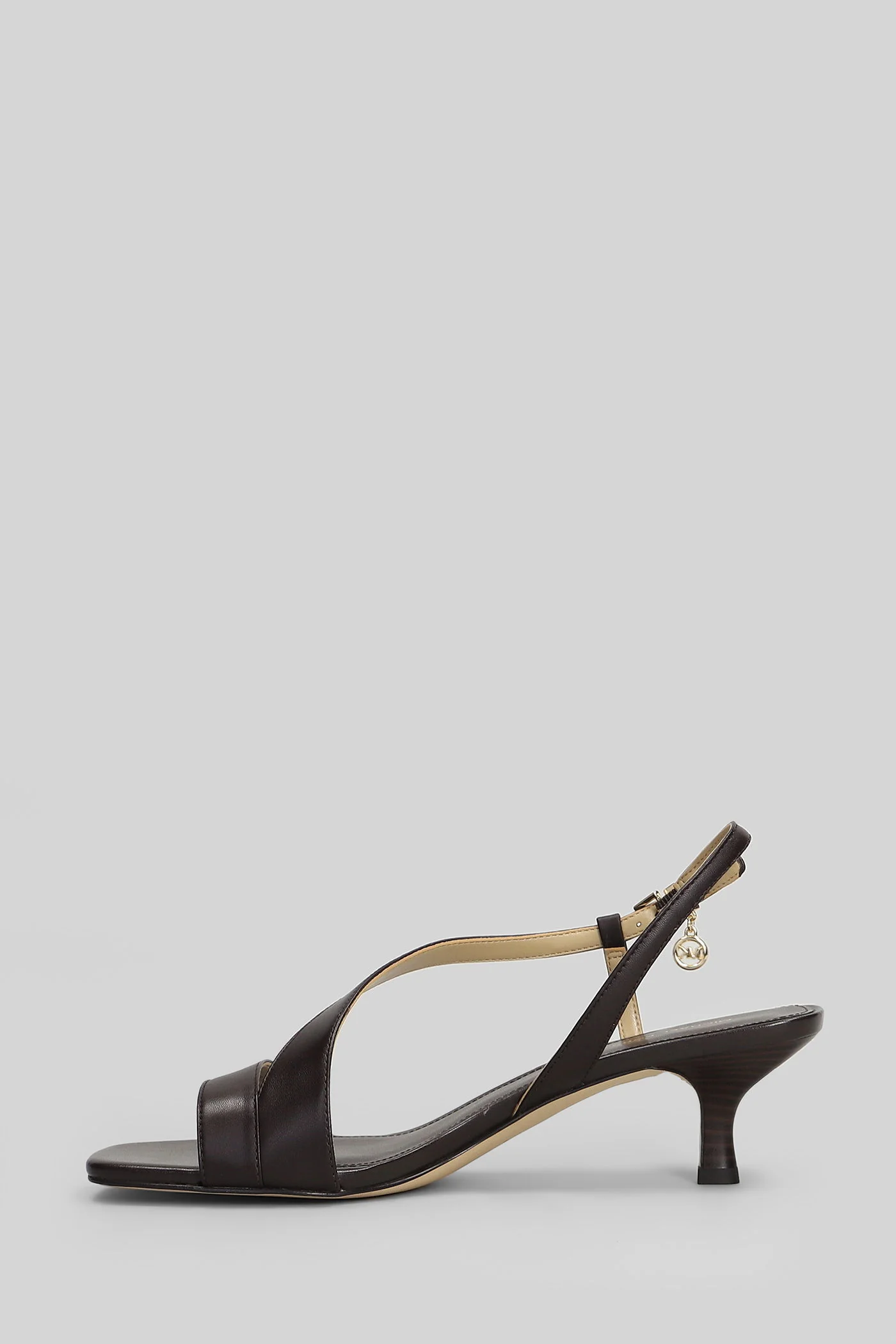 Jaida Sandals in brown leather - Image 3