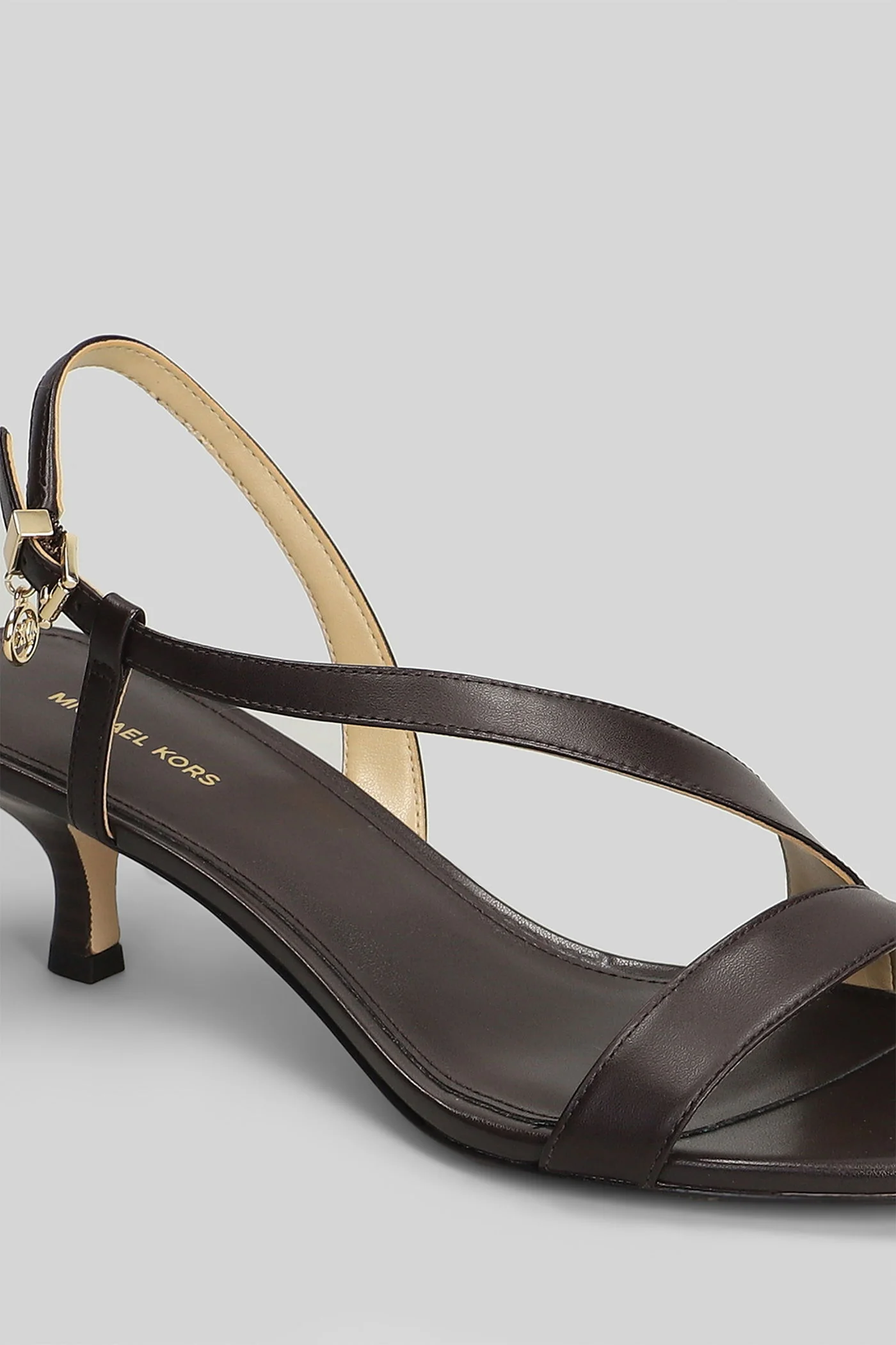 Jaida Sandals in brown leather - Image 5