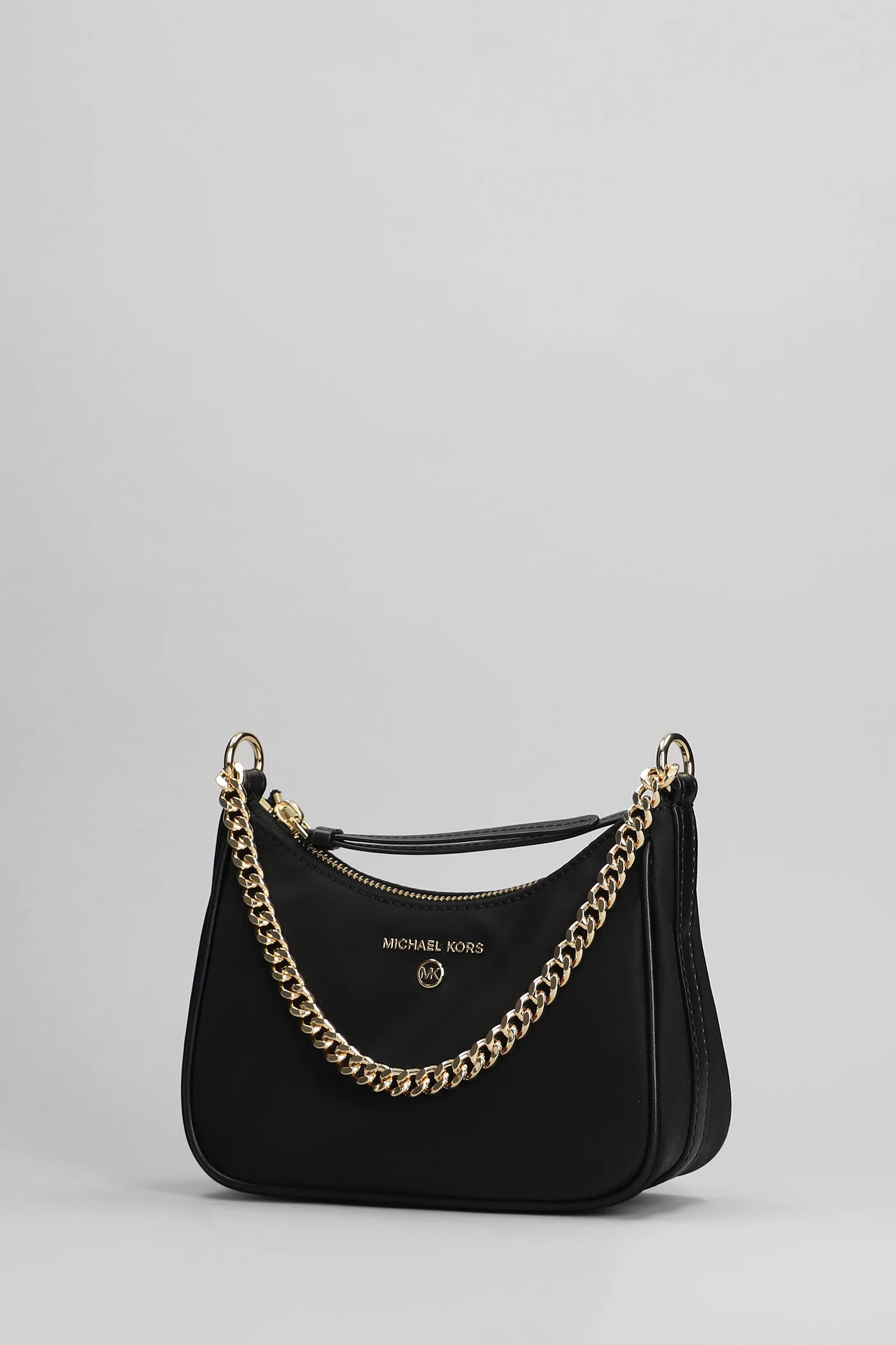 Jet Set Charm Shoulder bag in black fabric - Image 2