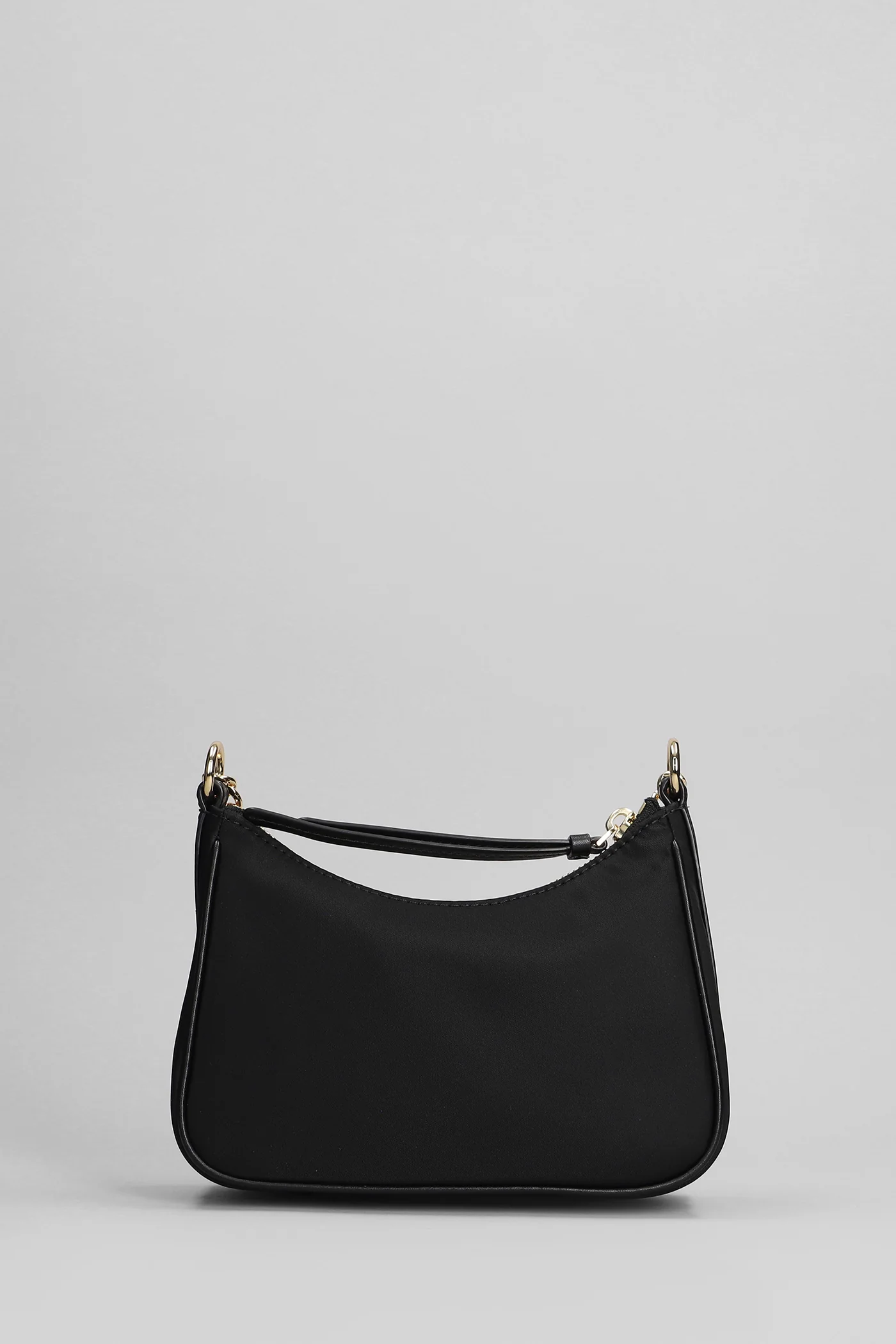 Jet Set Charm Shoulder bag in black fabric - Image 3