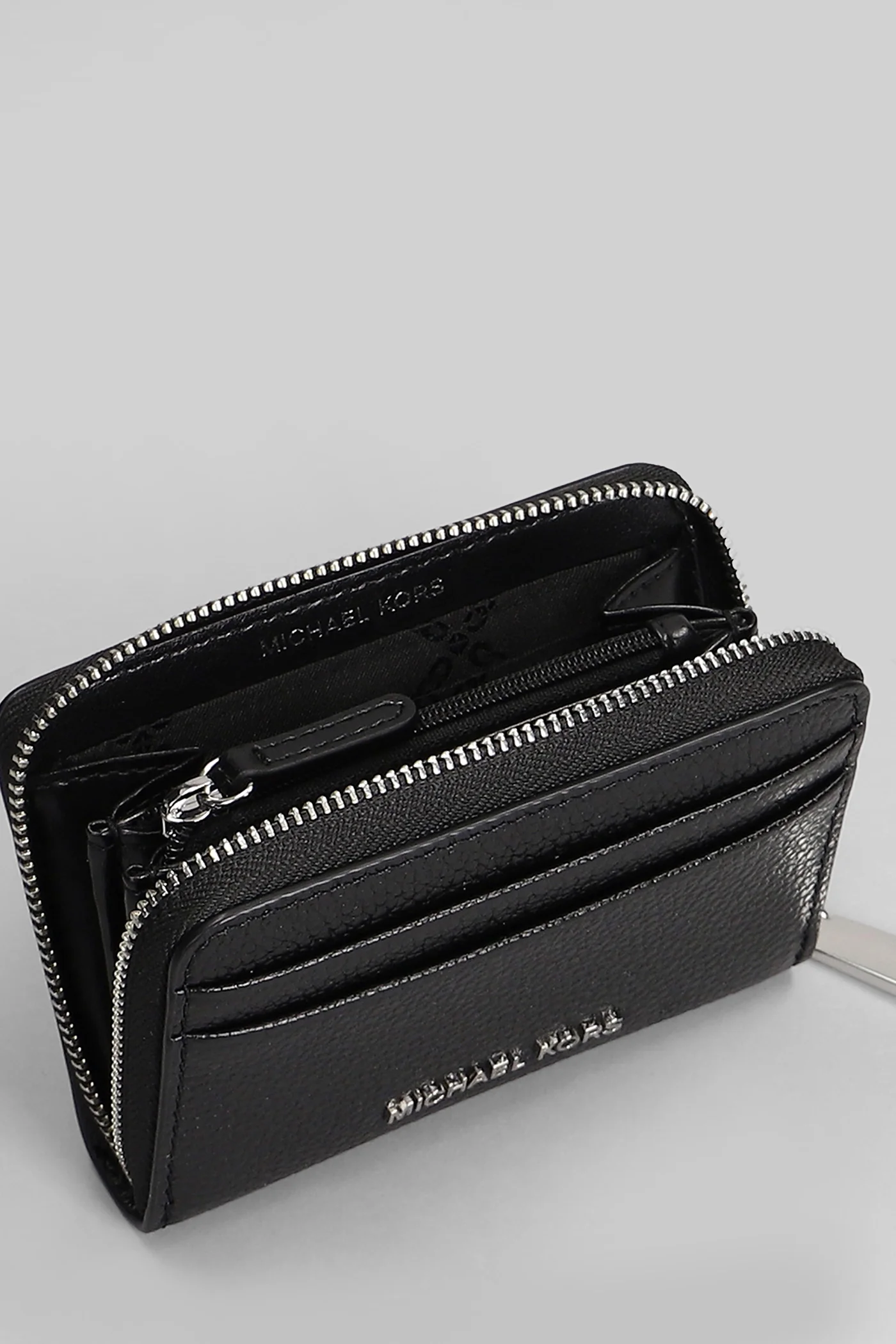 Jet Set Wallet in black leather - Image 4