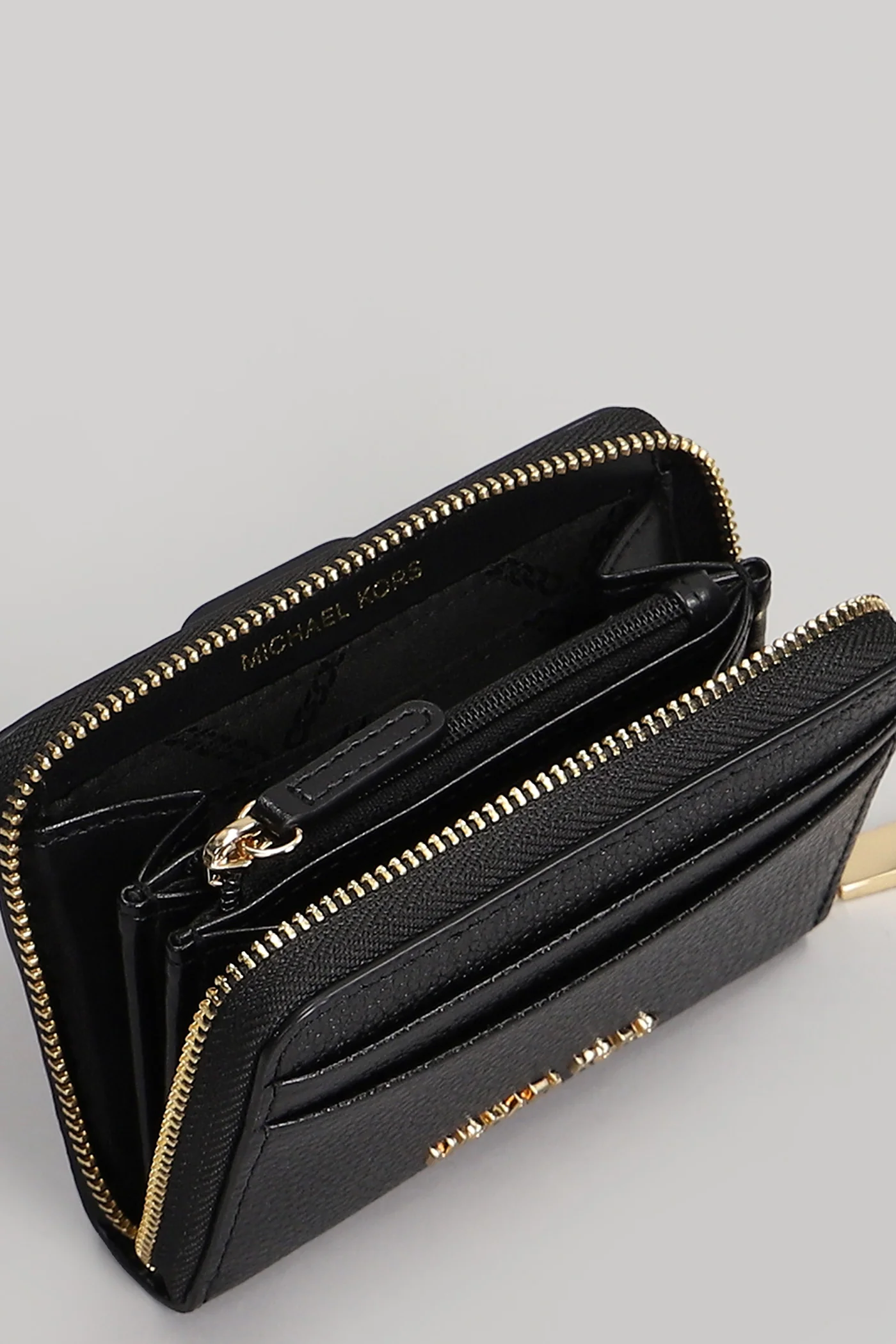 Jet Set Wallet in black leather - Image 4