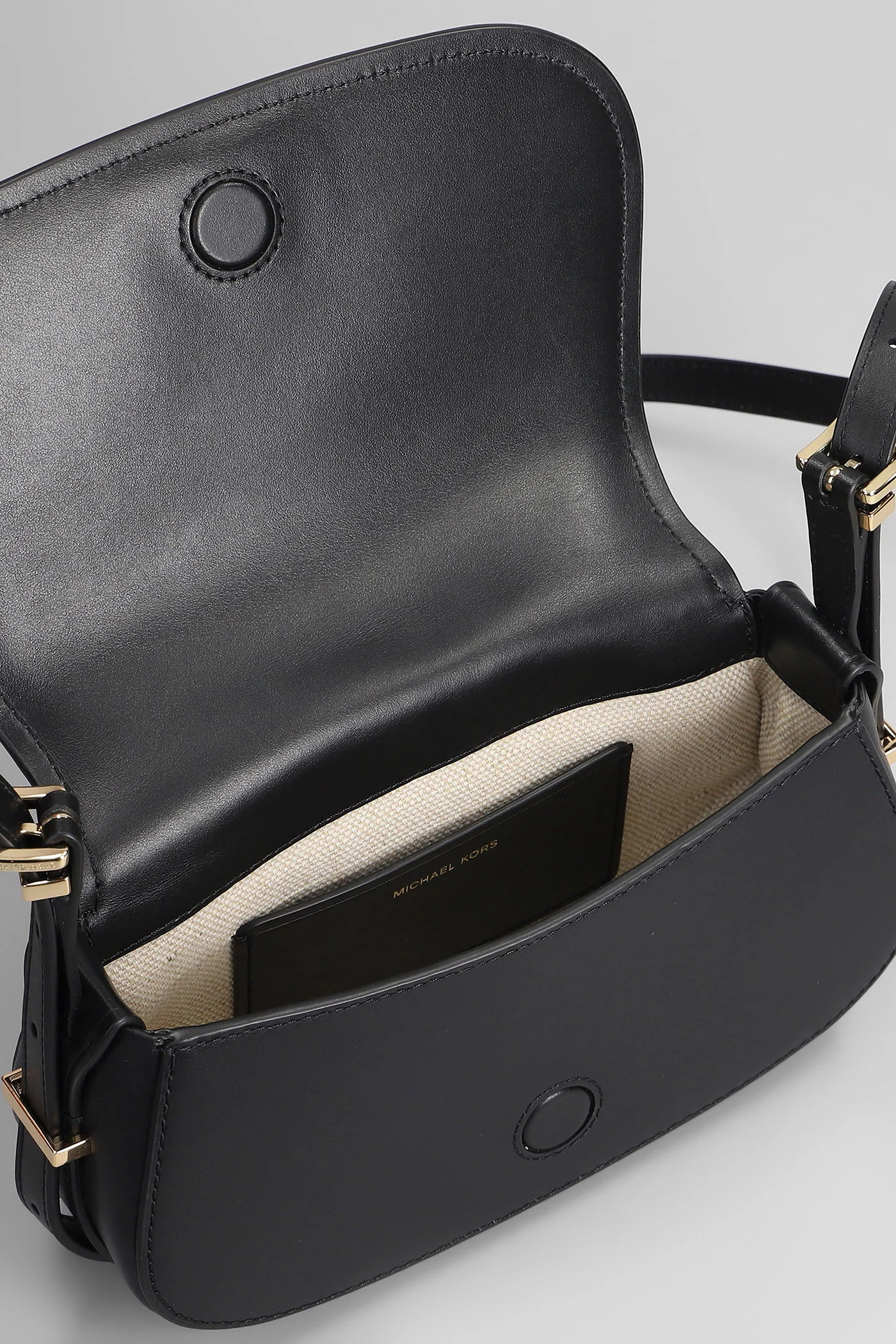 Lydia Shoulder bag in black leather - Image 4