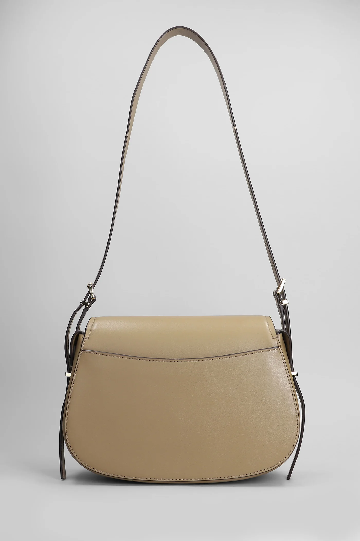 Lydia Shoulder bag in taupe leather - Image 3