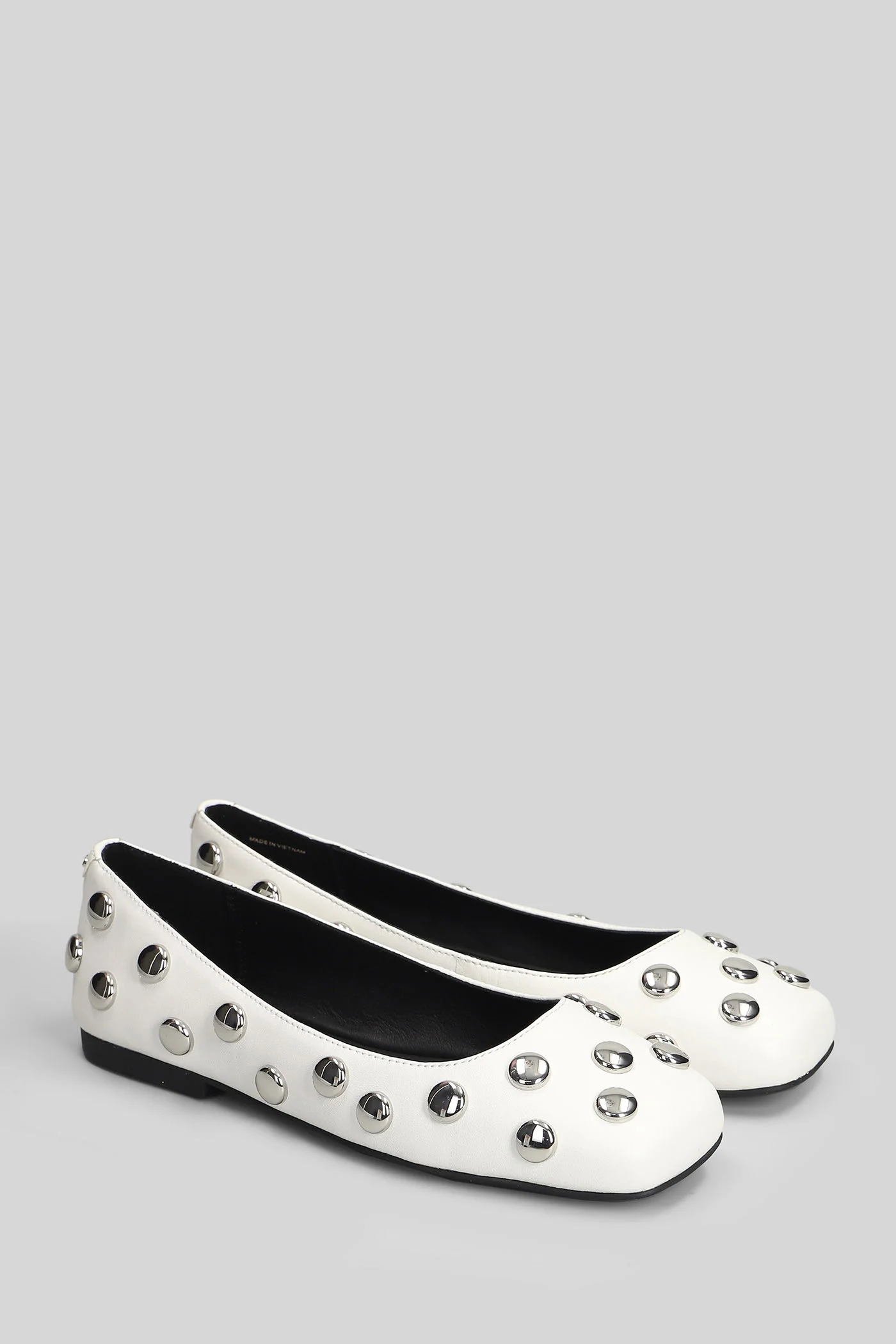 Matilda Flex Flat Ballet flats in white leather - Image 2