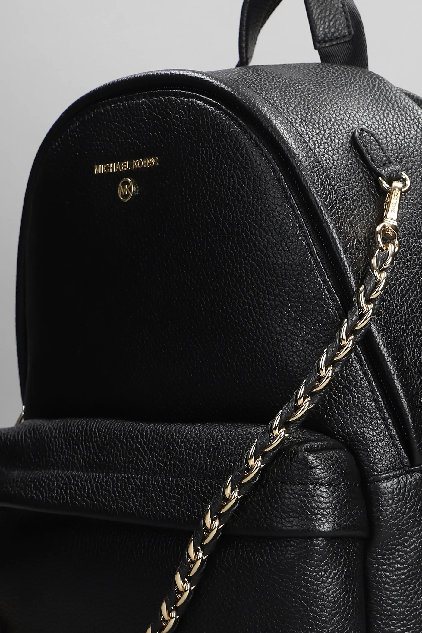 Slater Backpack in black leather - Image 4