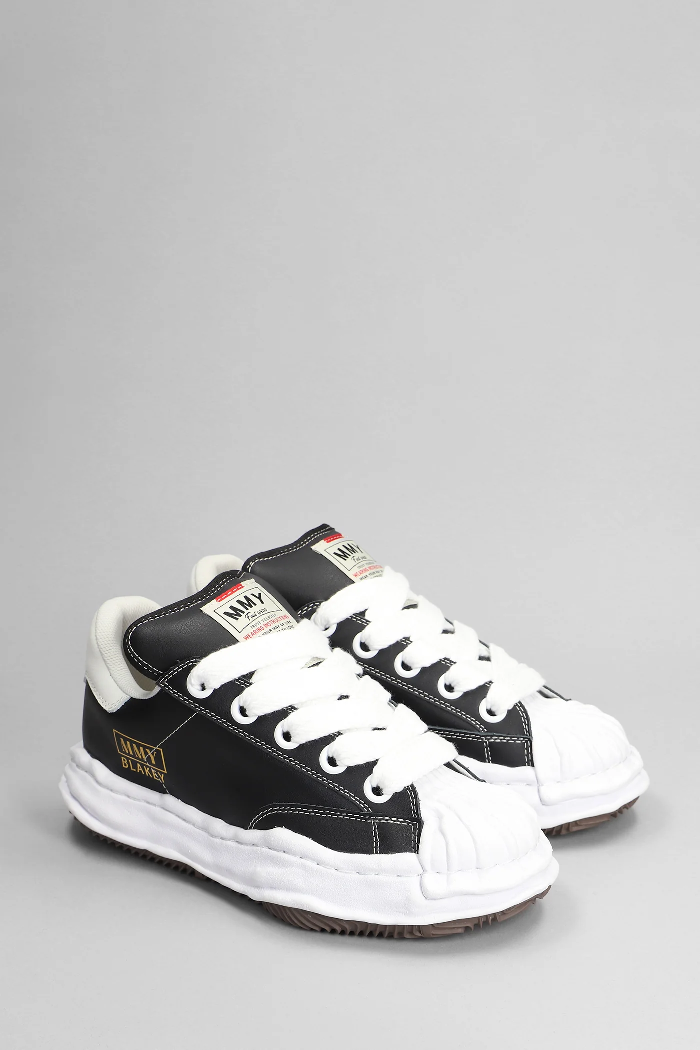 Blakey Sneakers in black leather - Image 2