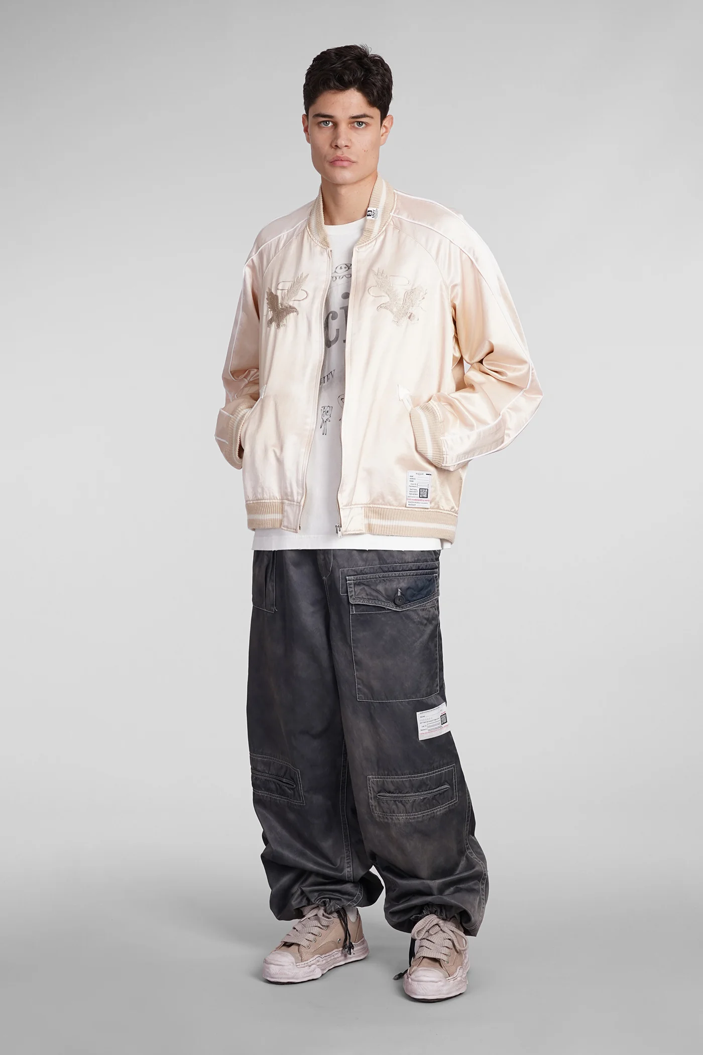 Casual jacket in beige cotton - Image 2