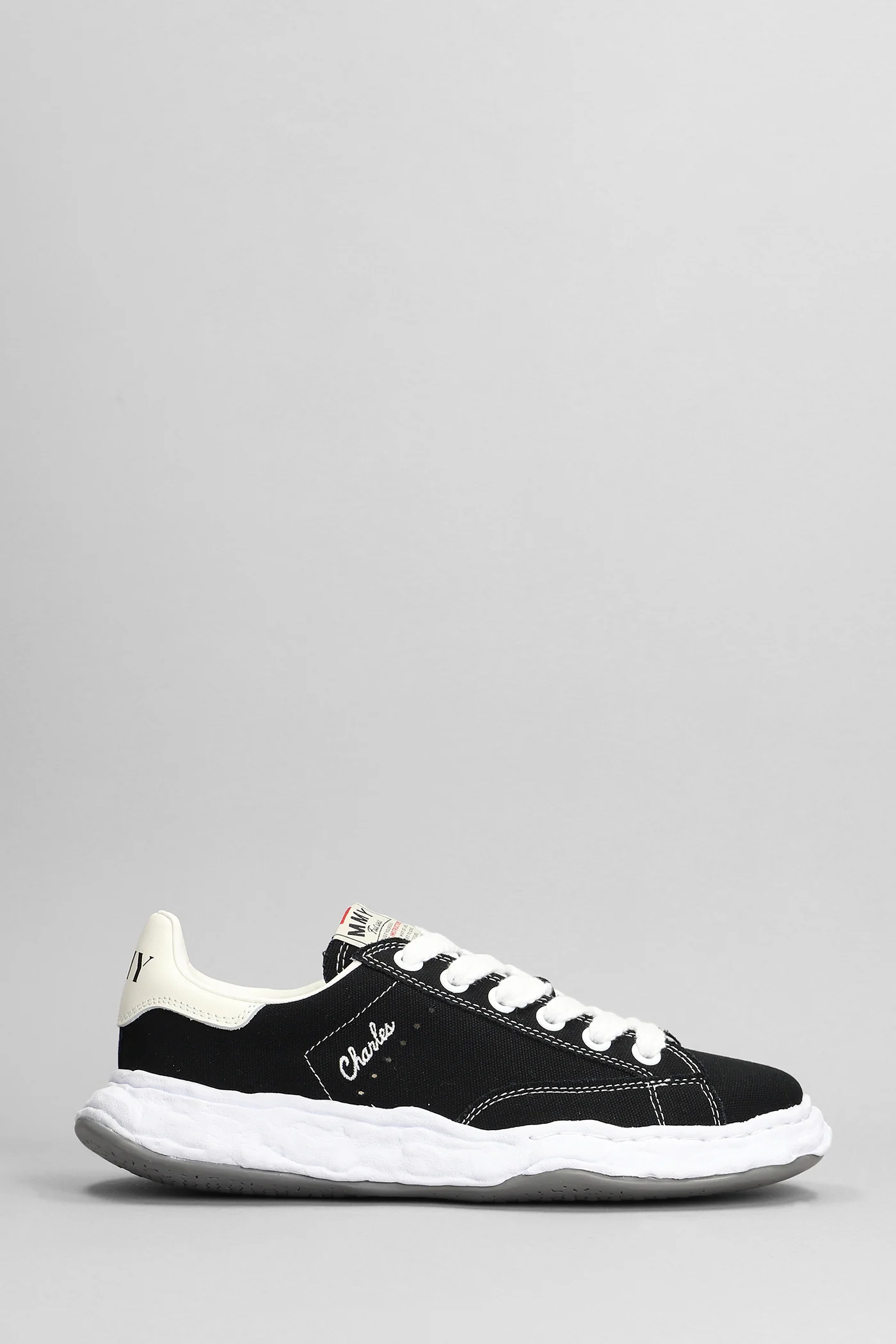 Charles Sneakers in black cotton