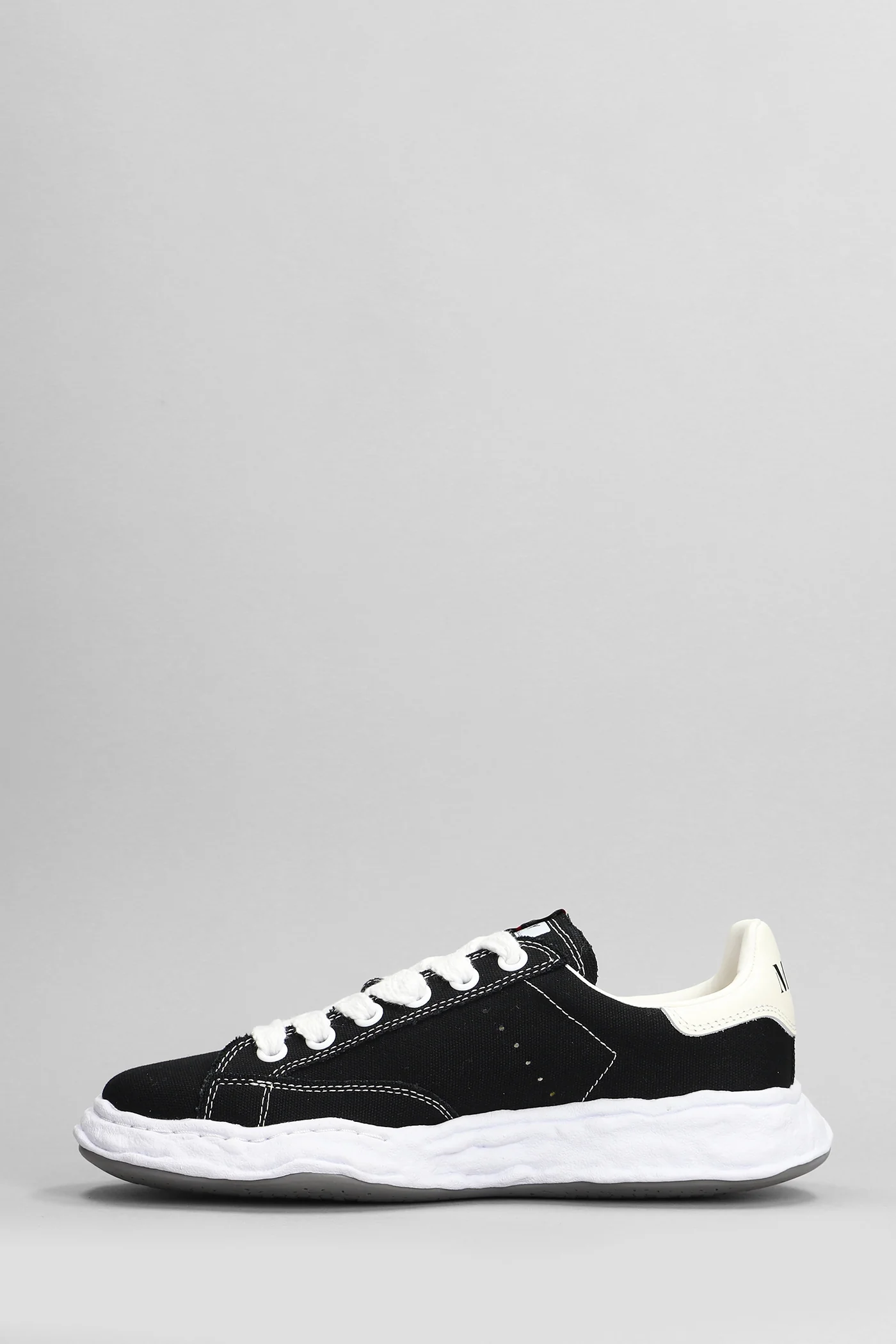 Charles Sneakers in black cotton - Image 3