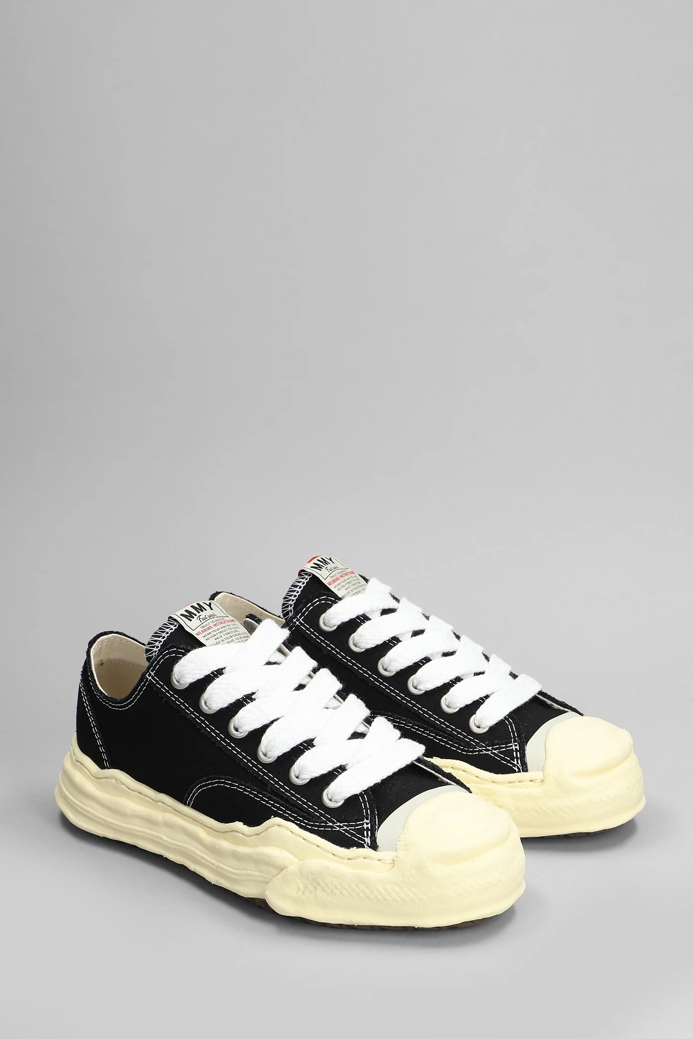 Hank low Sneakers in black cotton - Image 2