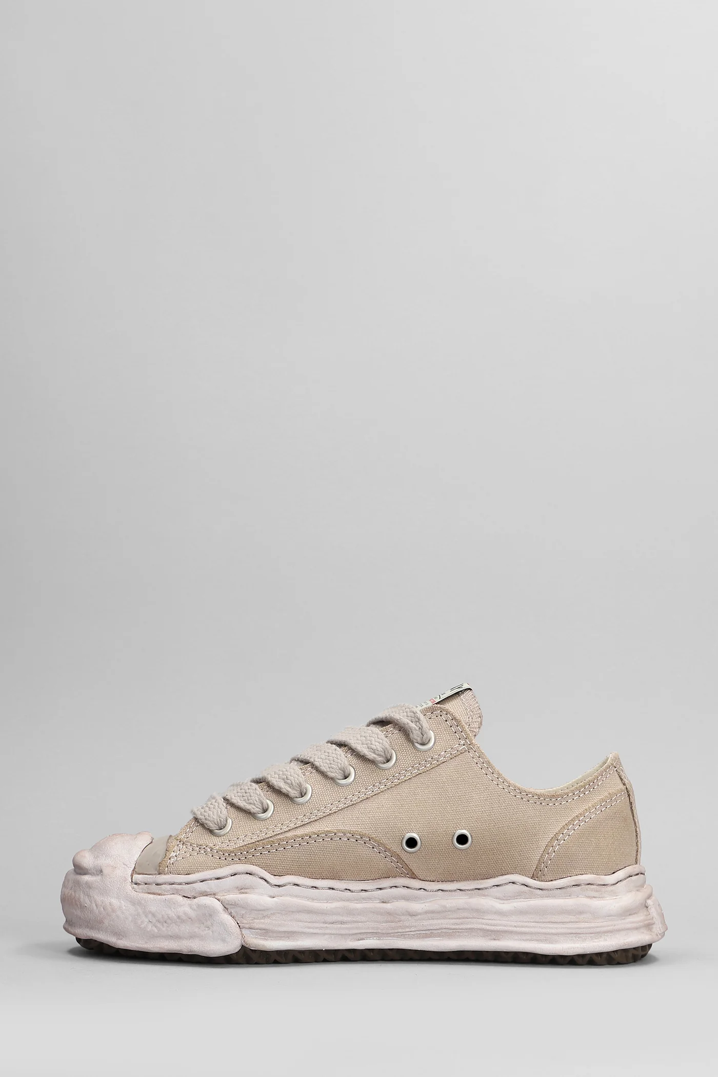Hank Sneakers in beige cotton - Image 3