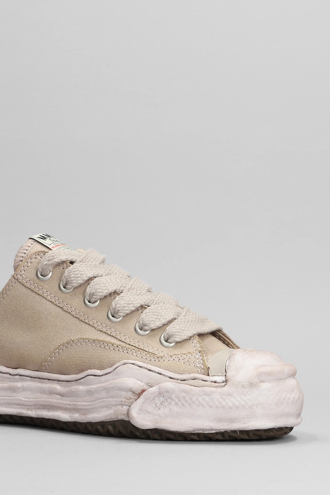 Hank Sneakers in beige cotton - Image 5