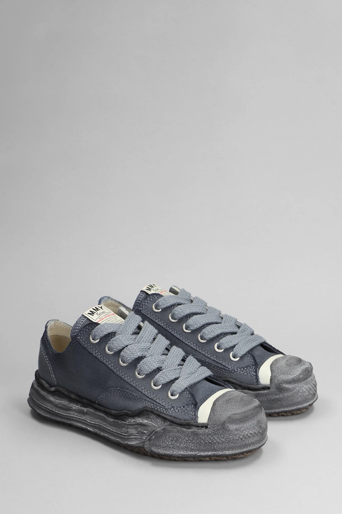 Hank Sneakers in black cotton - Image 2
