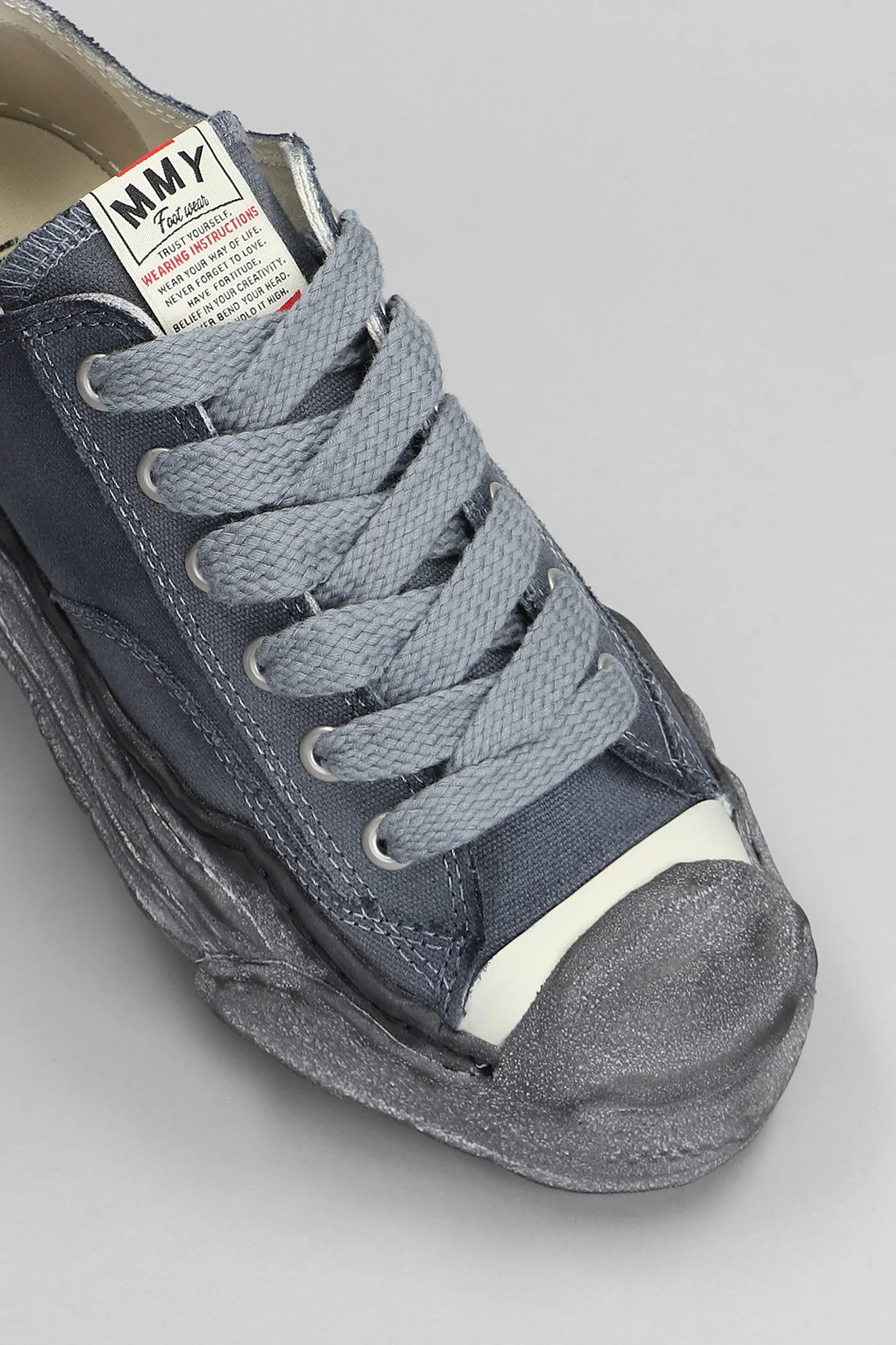 Hank Sneakers in black cotton - Image 5