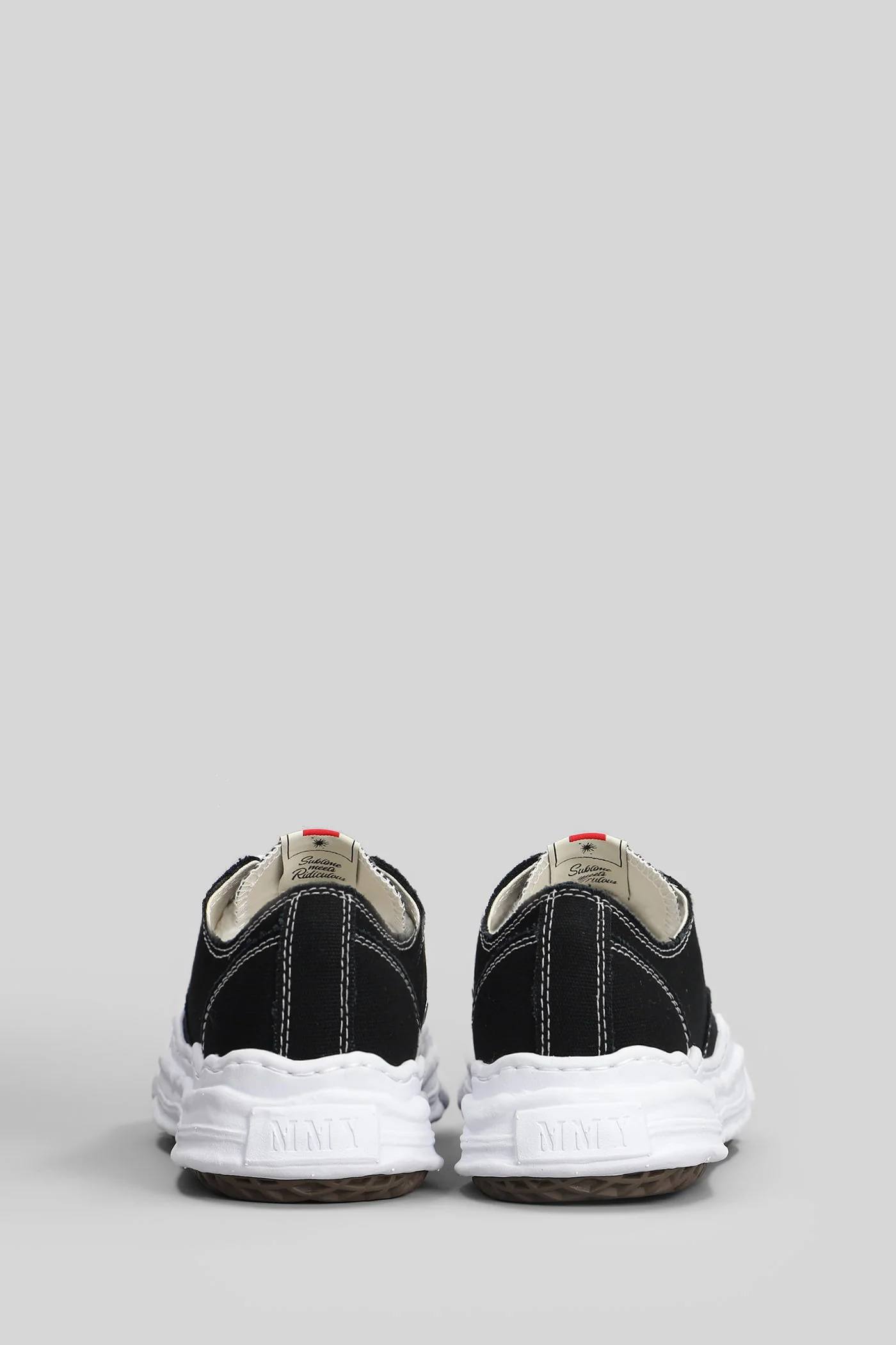 Hank Sneakers in black cotton - Image 4