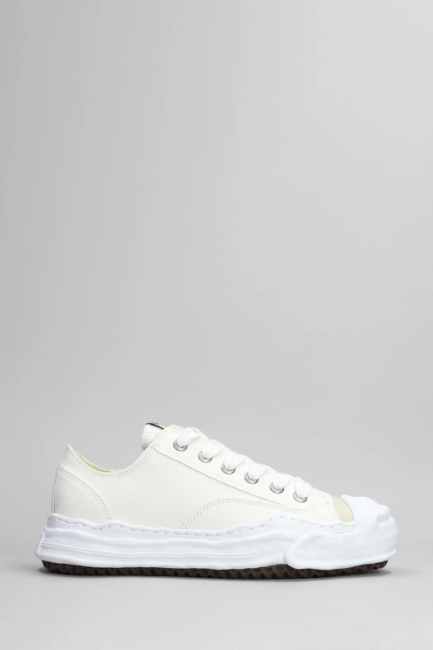 Hank Sneakers in white cotton