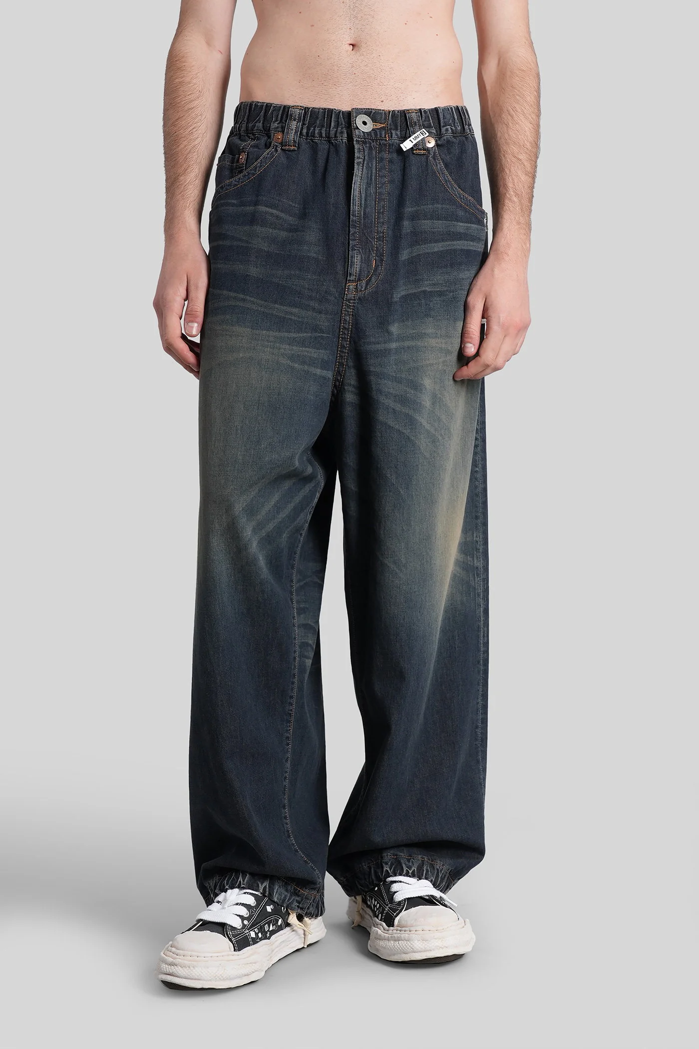 Jeans in blue cotton