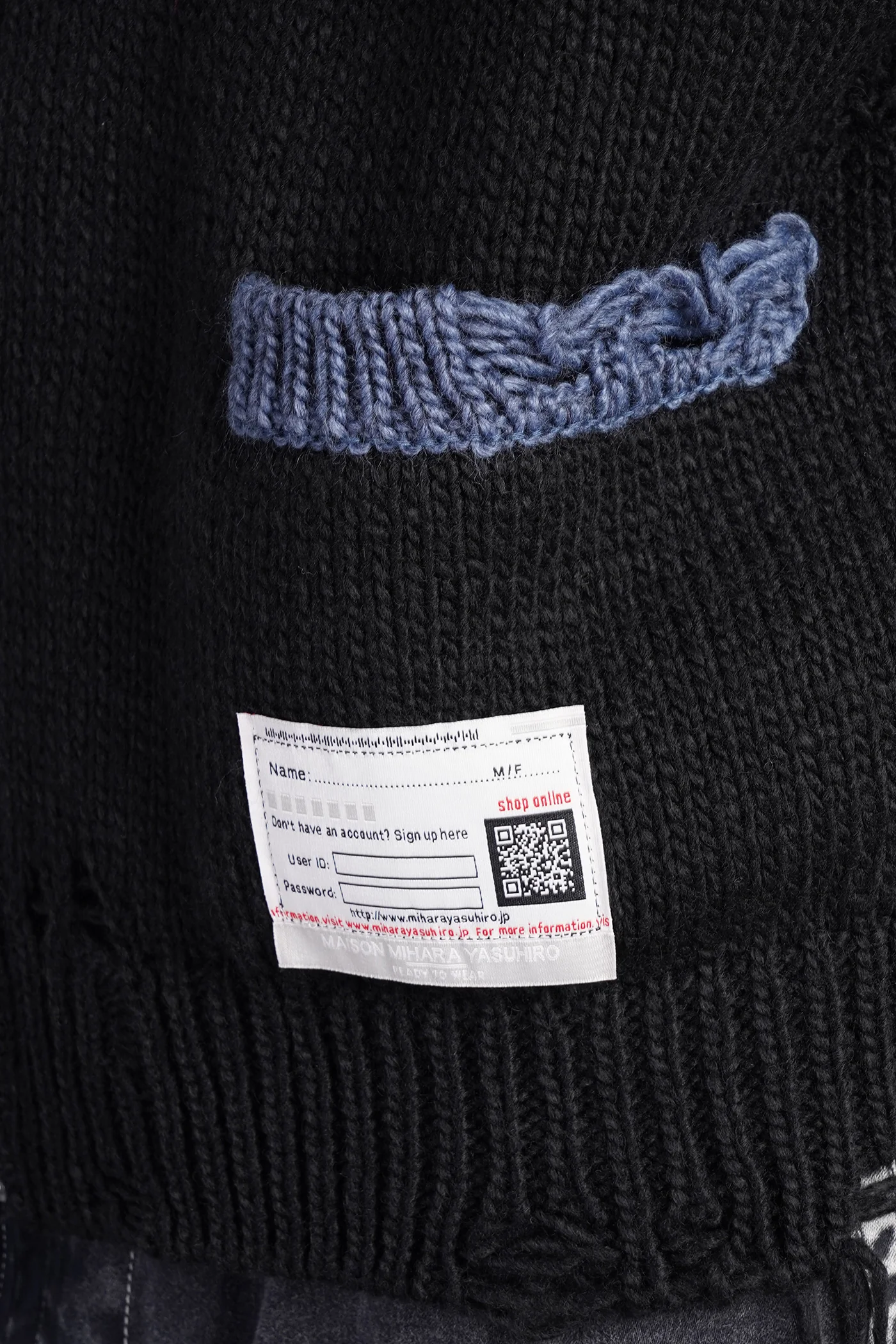 Knitwear in black acrylic - Image 5