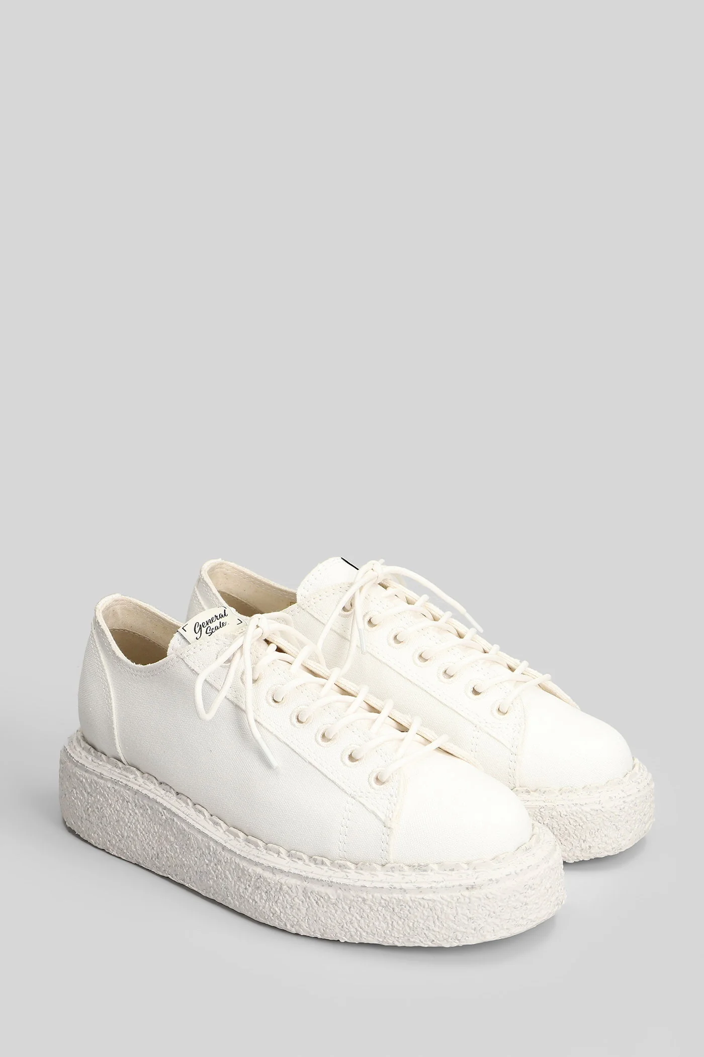 Marc Sneakers in white cotton - Image 2