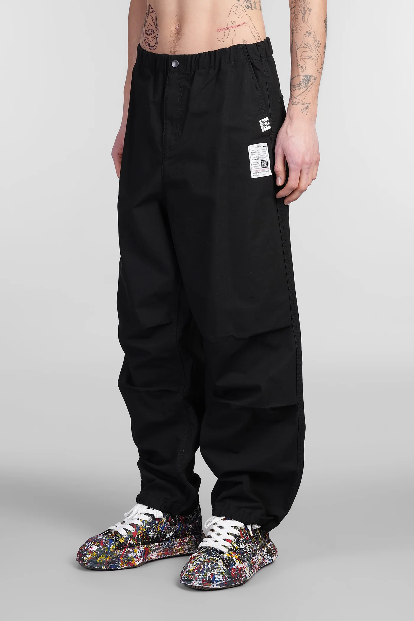 Pants in black cotton - Image 3