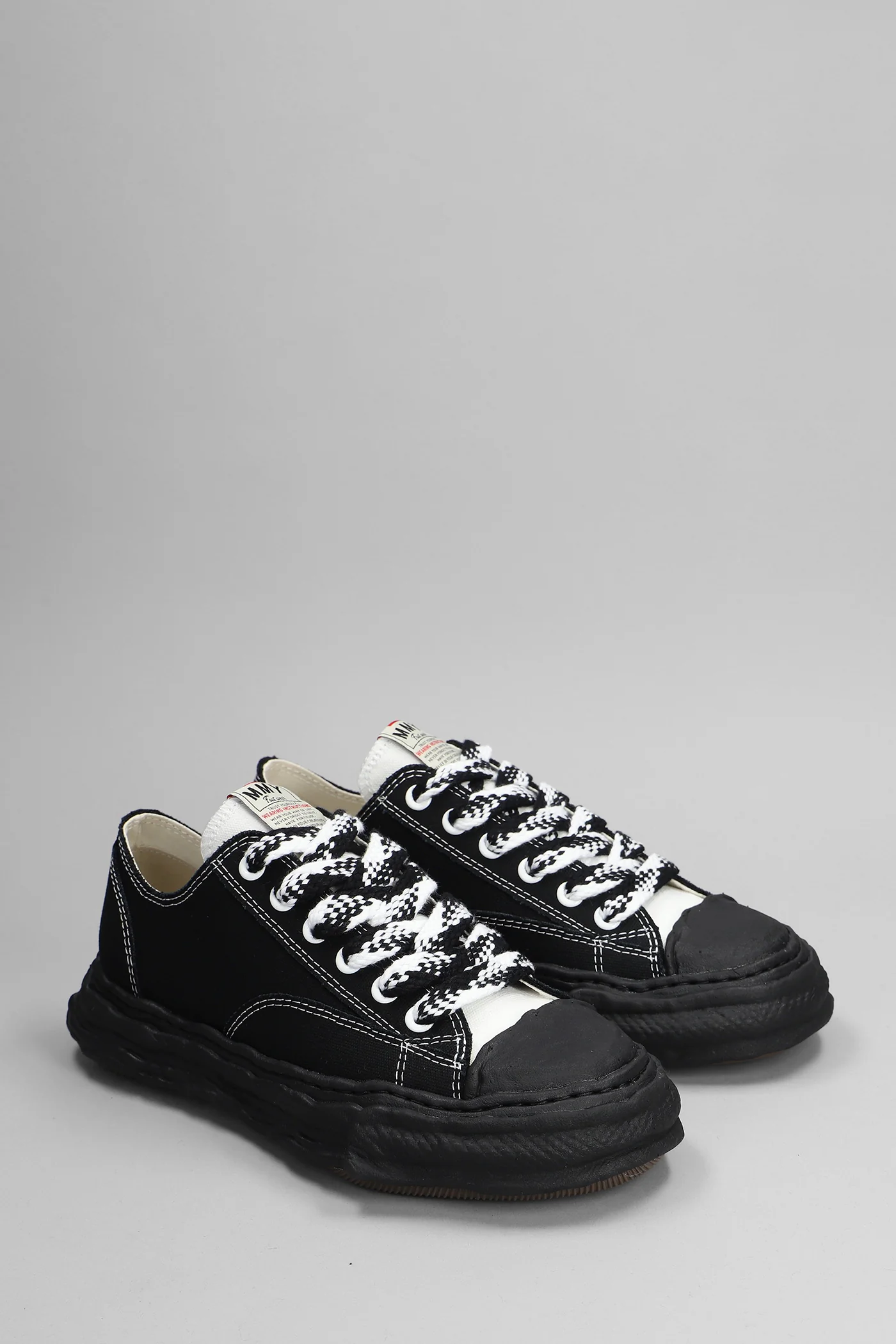 Peterson 23 low Sneakers in black cotton - Image 2