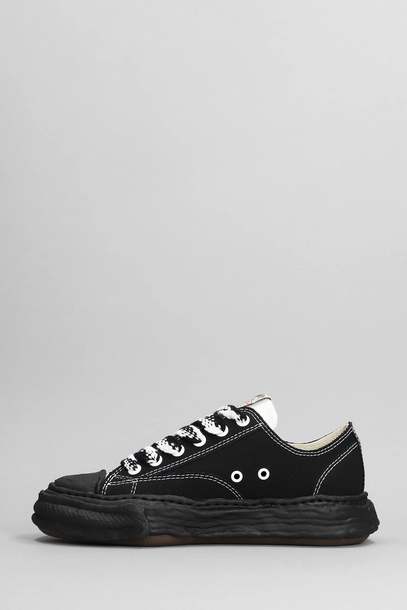 Peterson 23 low Sneakers in black cotton - Image 3