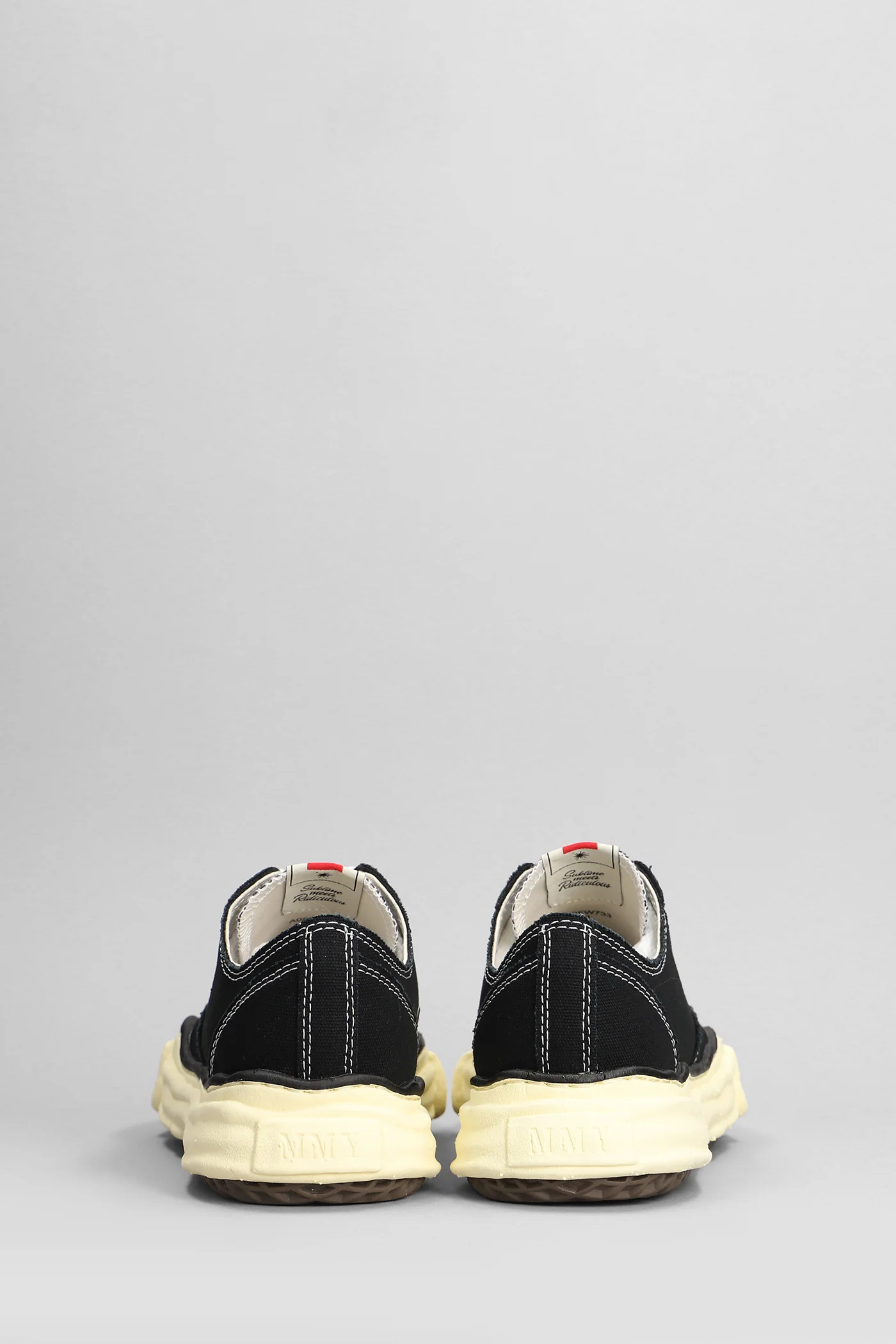 Peterson low Sneakers in black cotton - Image 4