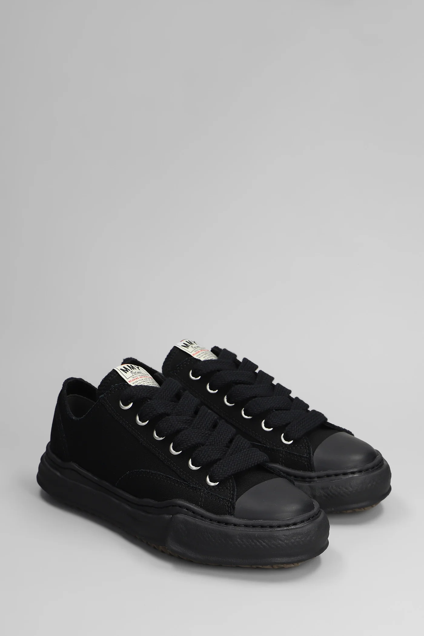 Peterson low Sneakers in black cotton - Image 2