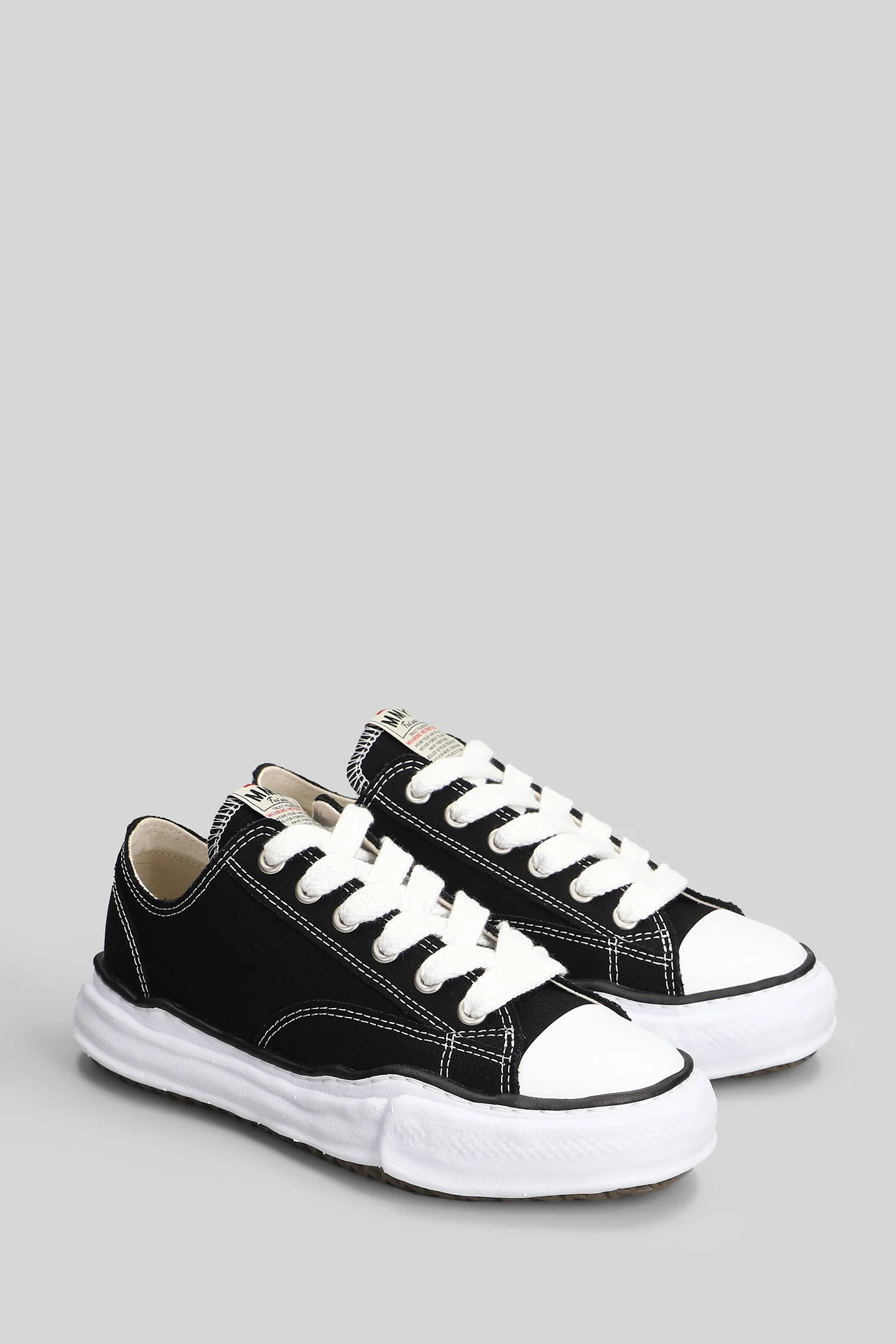 Peterson low Sneakers in black cotton - Image 2