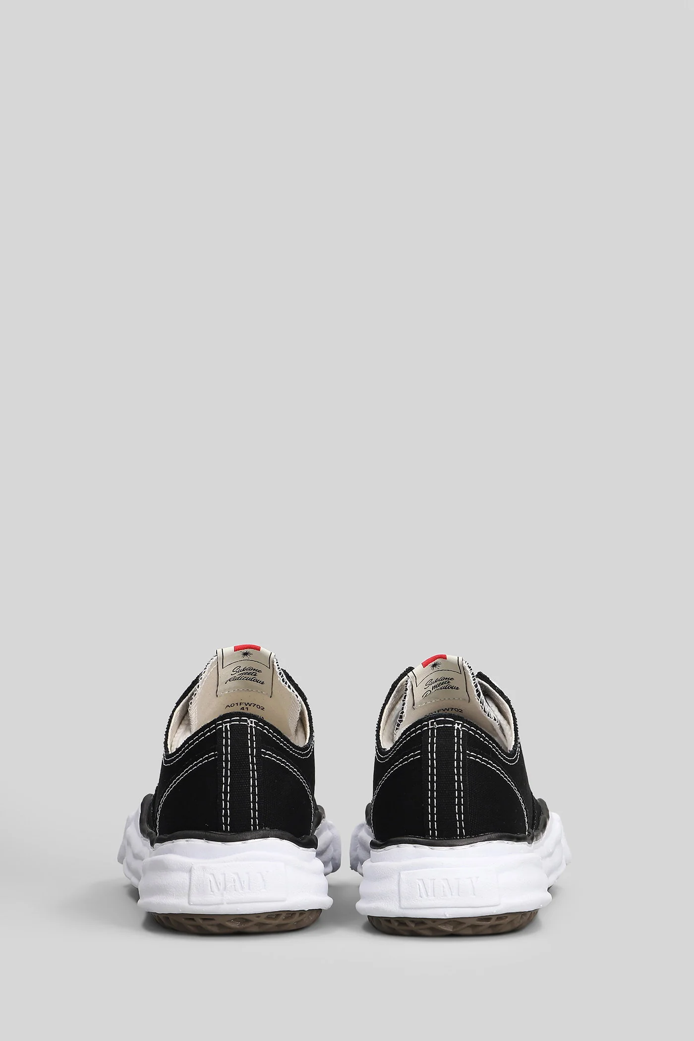 Peterson low Sneakers in black cotton - Image 4