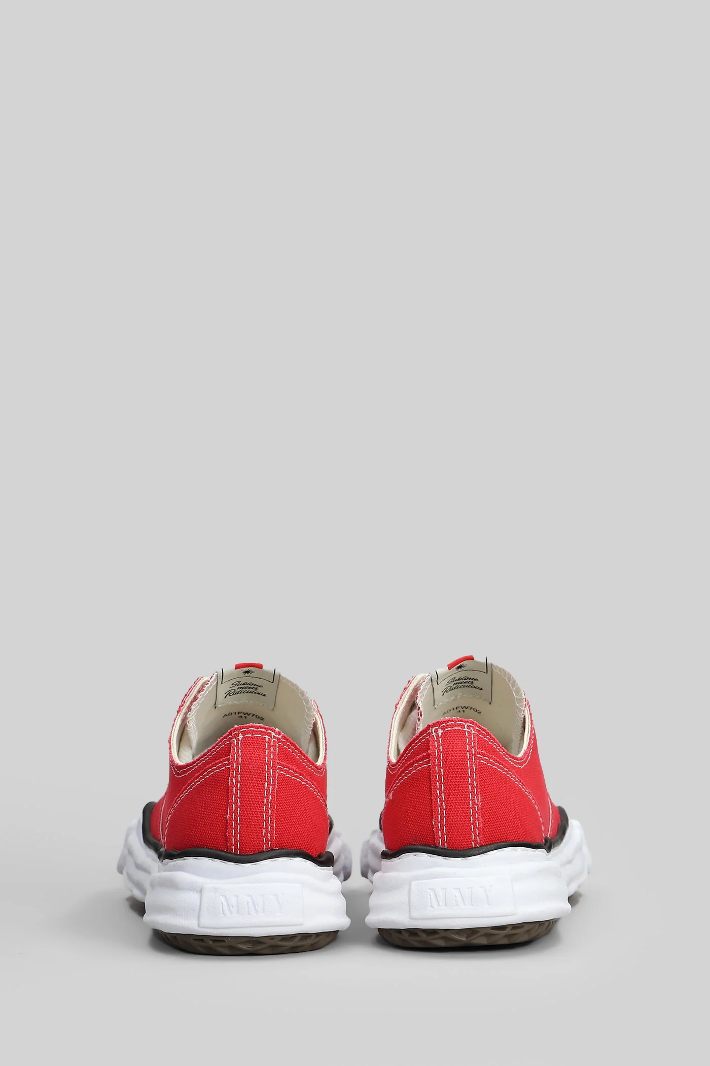 Peterson low Sneakers in red cotton - Image 4
